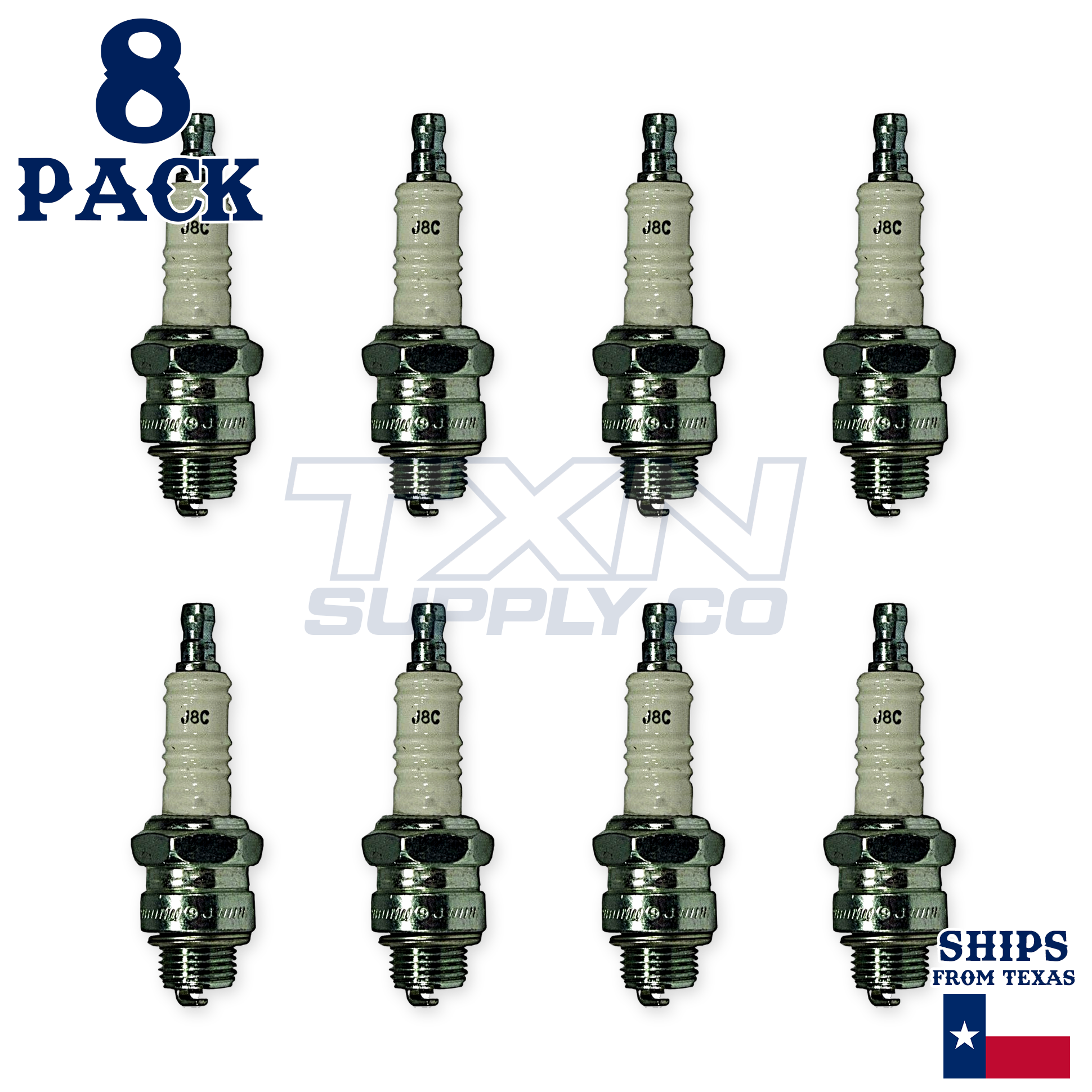Champion 841 Copper Plus Spark Plug J8C - 8 Pack - Image 2