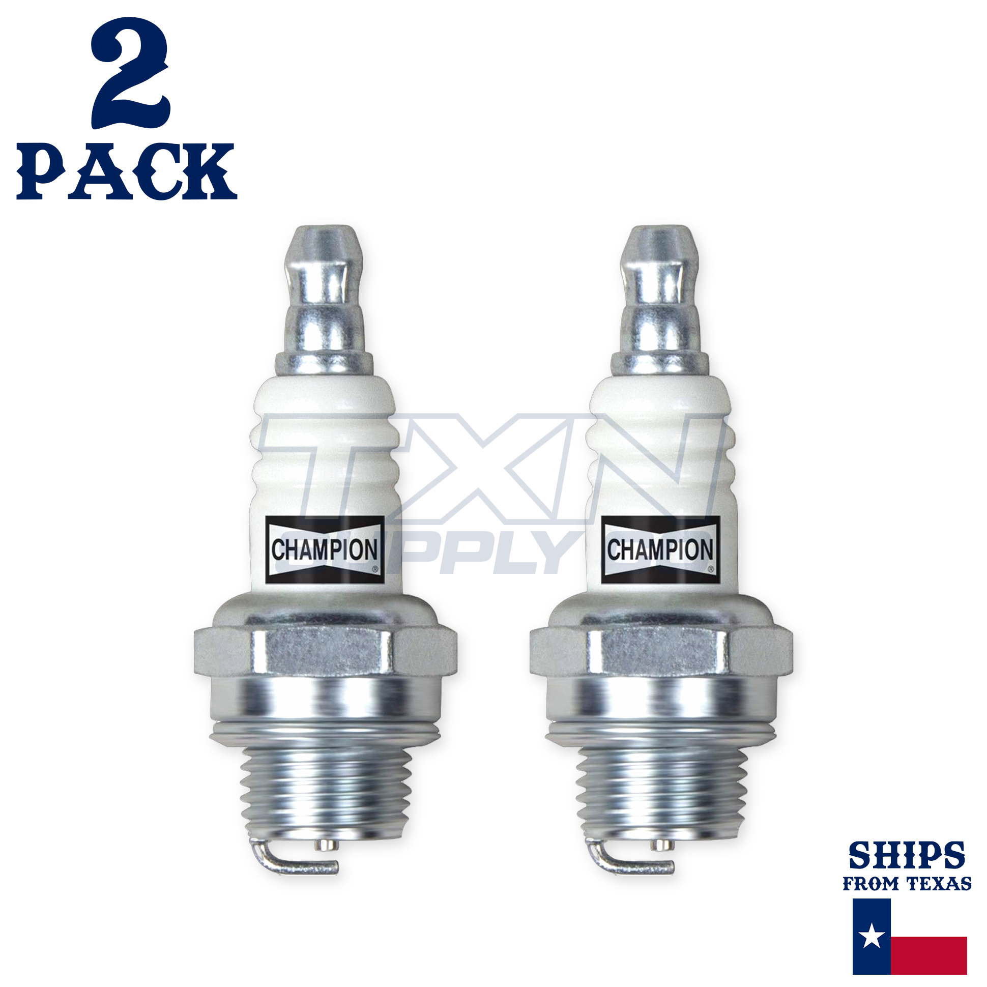 Champion 843 Copper Plus Spark Plug CJ8 - 2 Pack - Image 2
