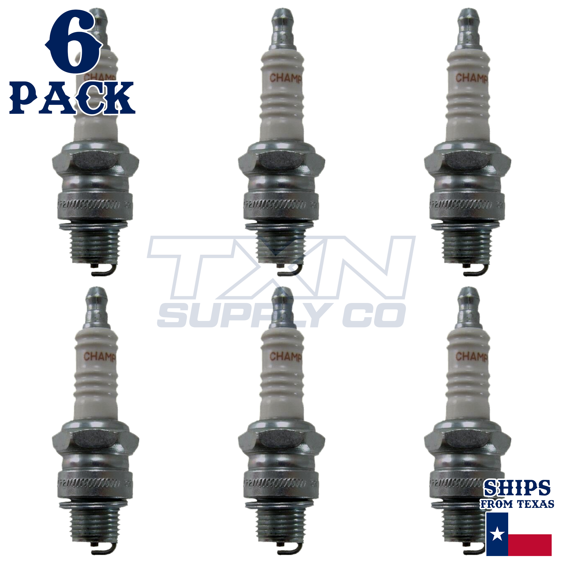 Champion 844 Spark Plugs 6 Pack - Image 1