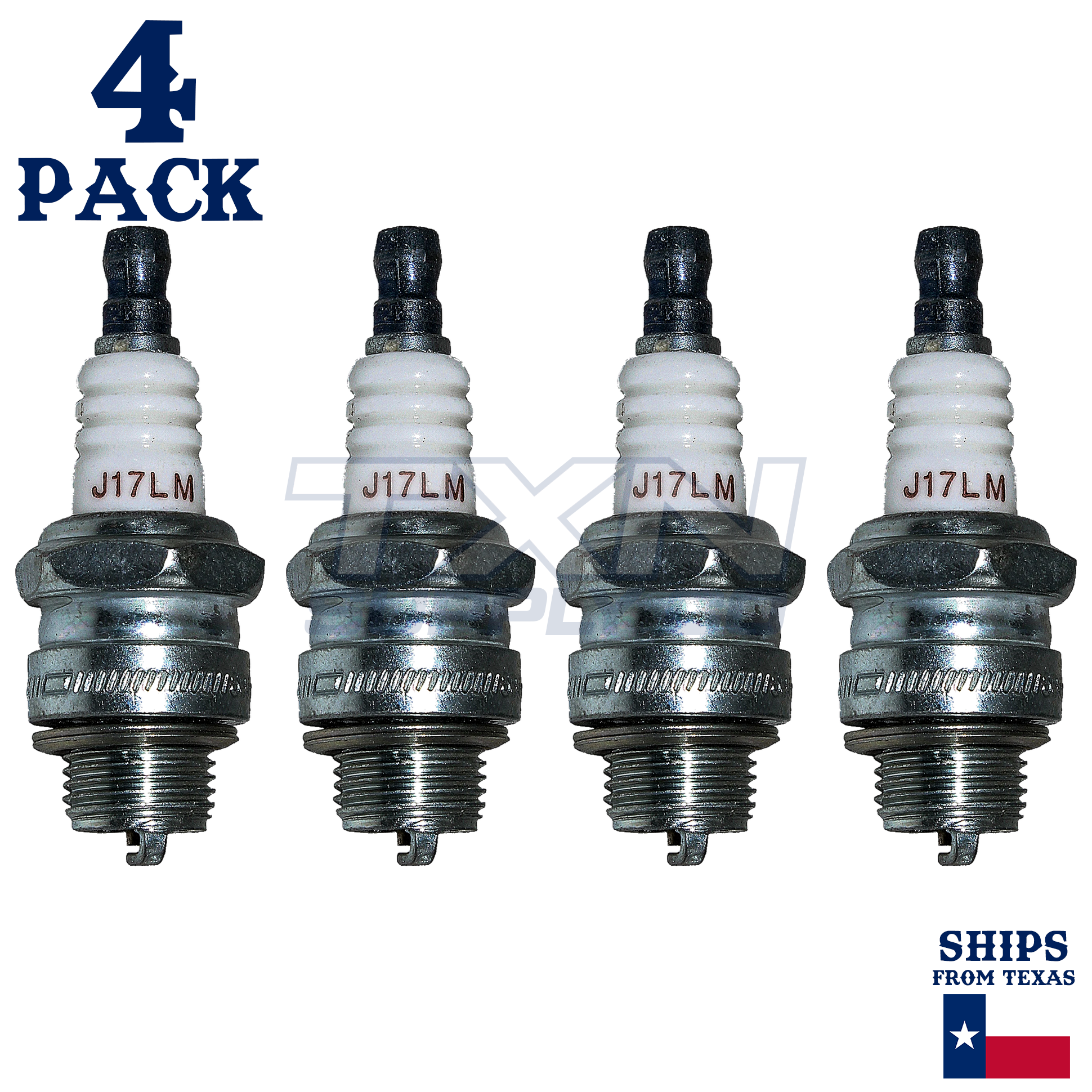 Champion 845 Copper Plus Spark Plug J17LM - 4 Pack - Image 1