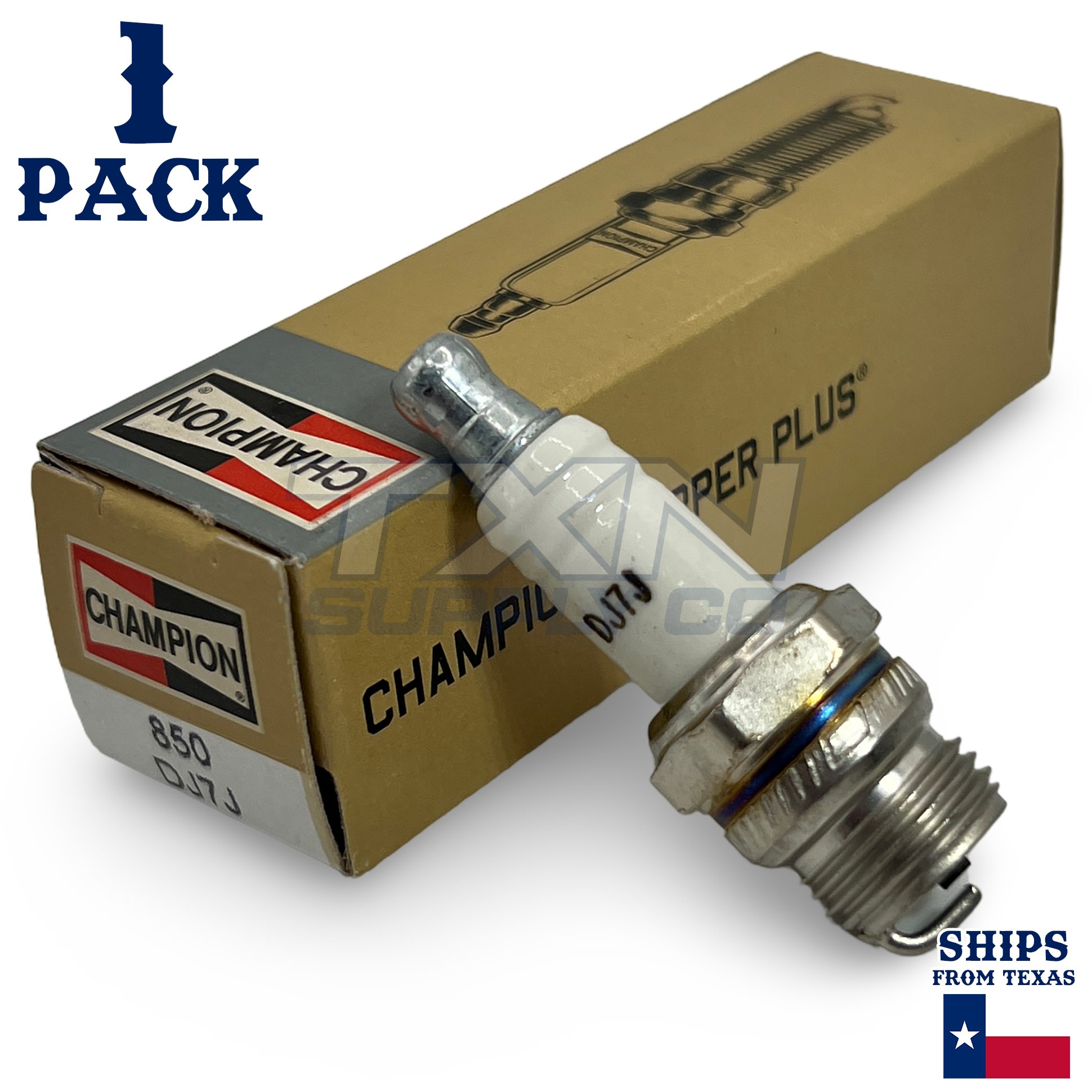 Champion 850 Copper Plus Spark Plug DJ7J - 1 Pack - Image 1