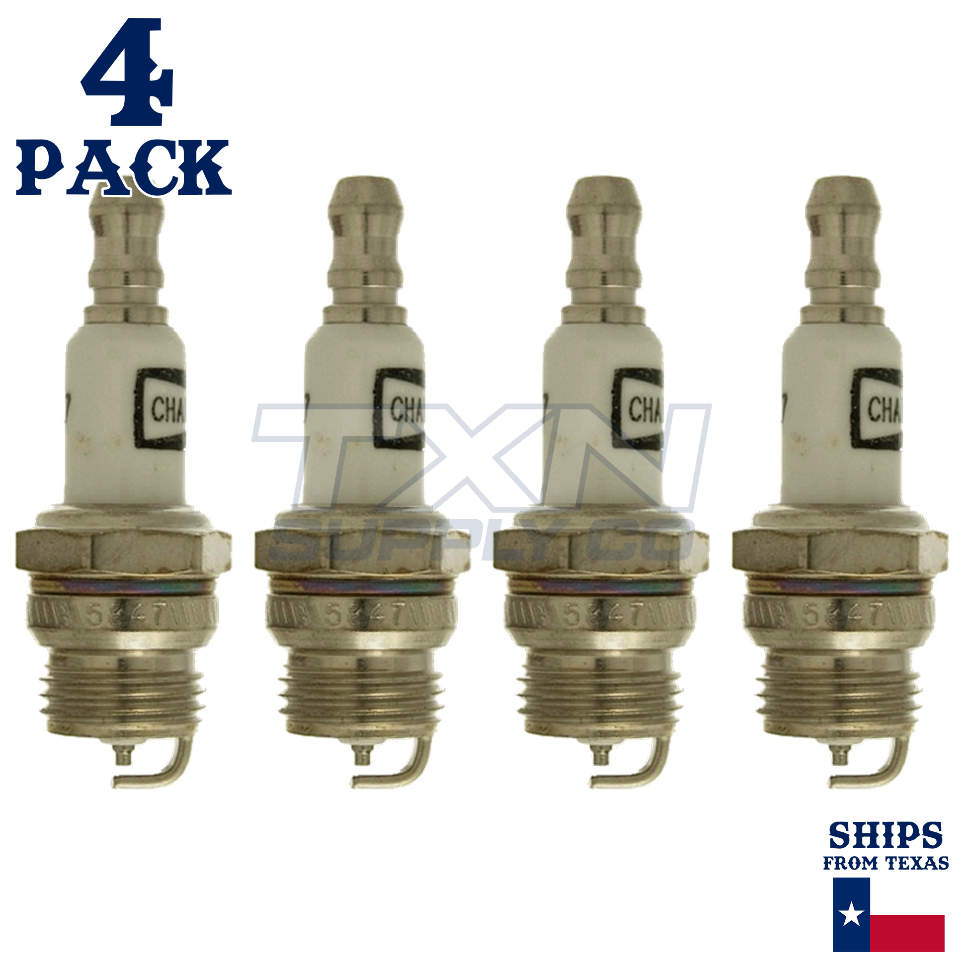 Champion 850 Copper Plus Spark Plug DJ7J - 4 Pack - Image 1