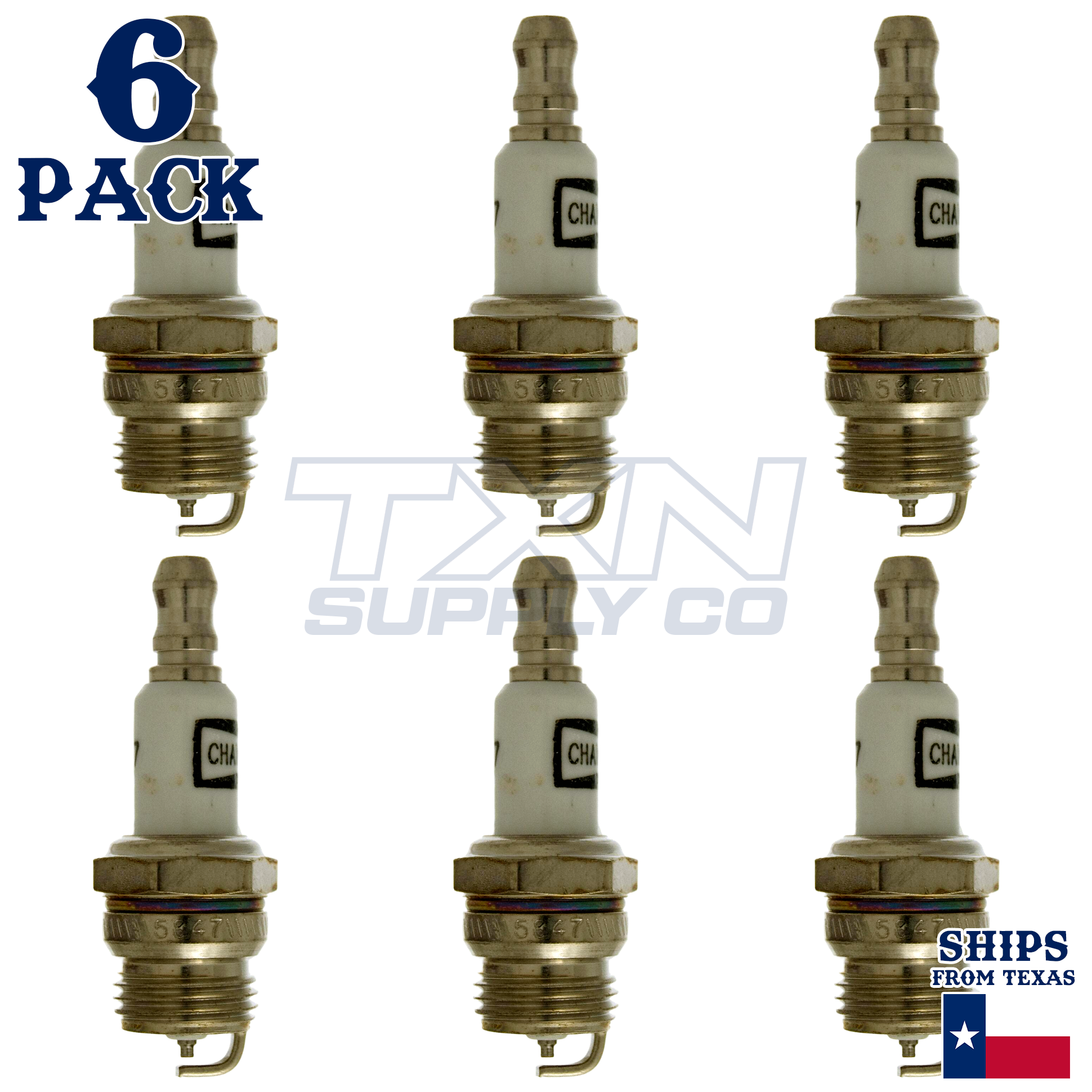 Champion 850 Spark Plugs 6 Pack - Image 1