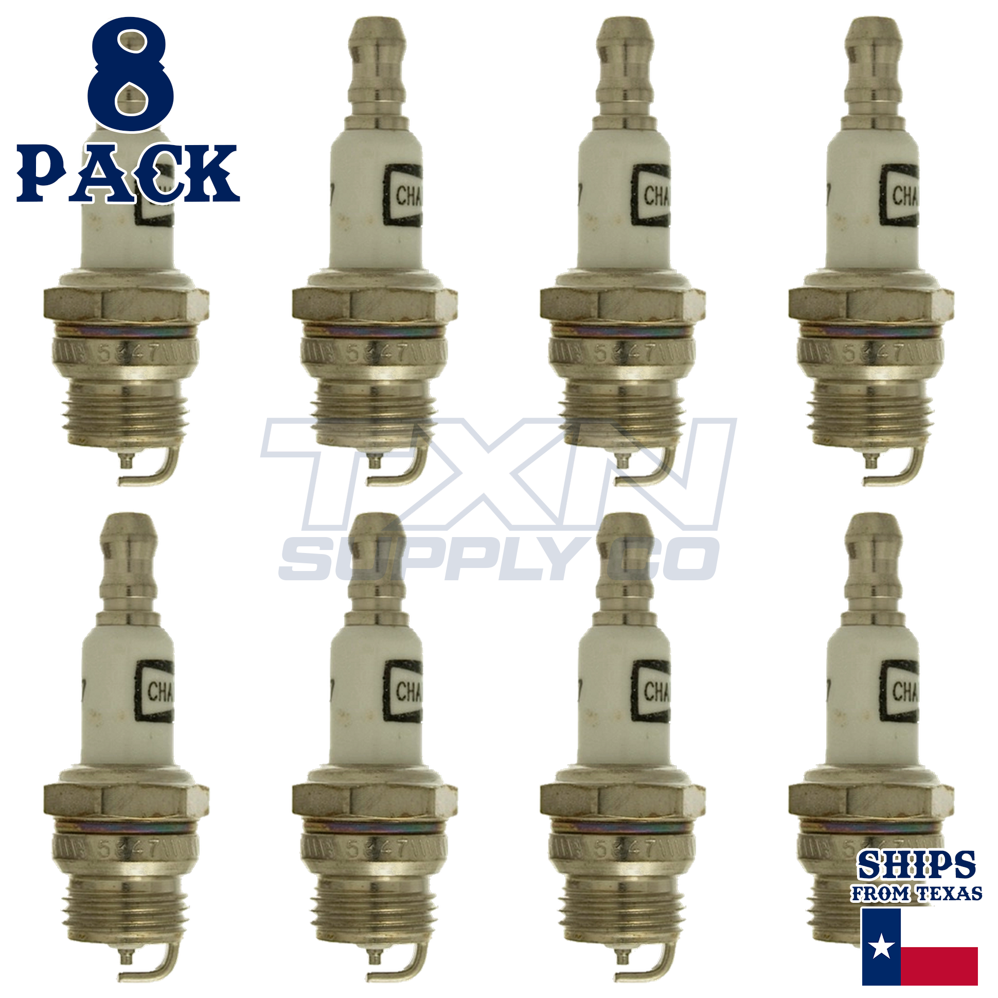Champion 850 Copper Plus Spark Plug DJ7J - 8 Pack - Image 1