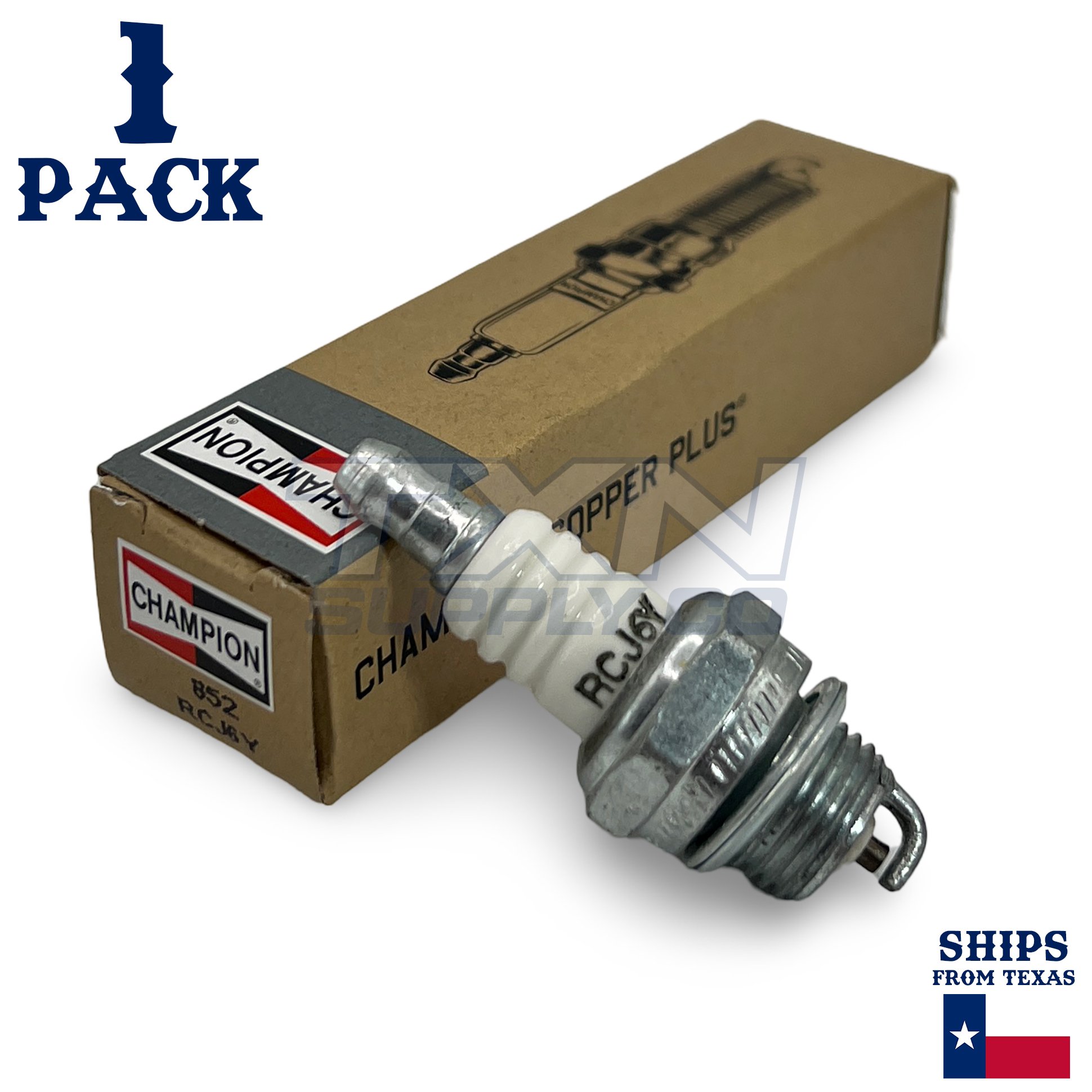 Champion 852 Marine Spark Plug RCJ6Y - 1 Pack - Image 1