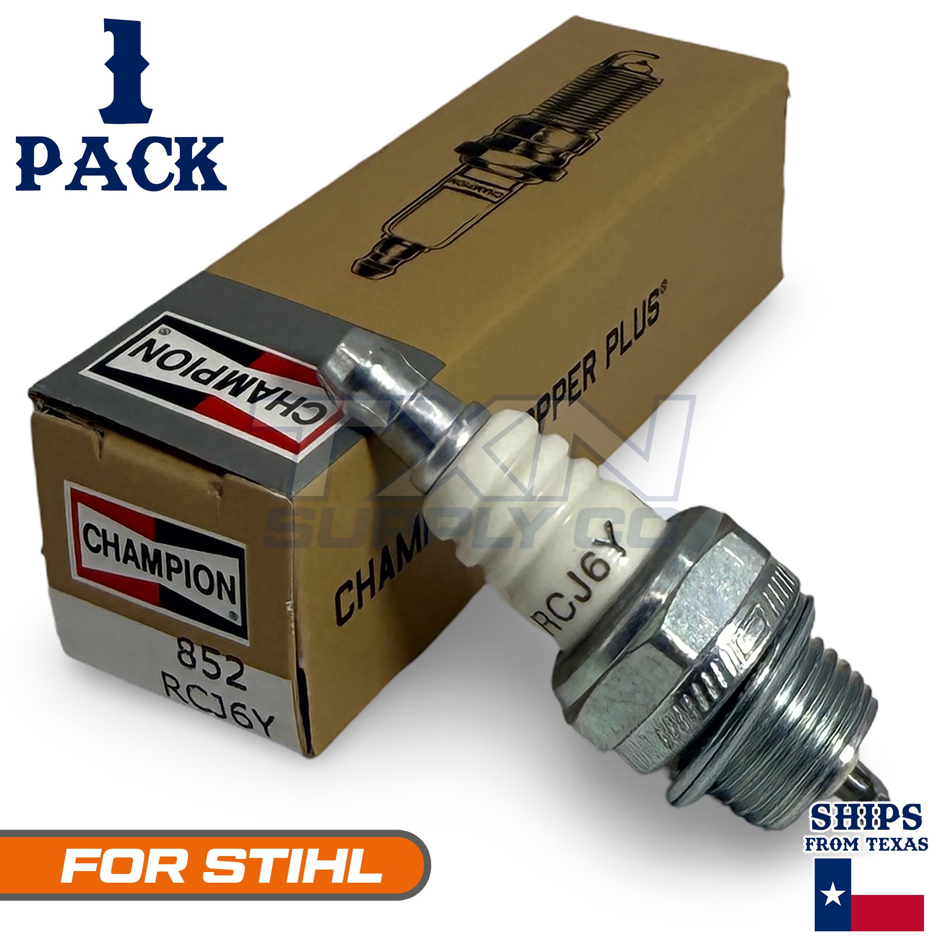 1 Pack Champion Spark Plug - For STIHL HS 151 Trimmer Cutter - Image 1
