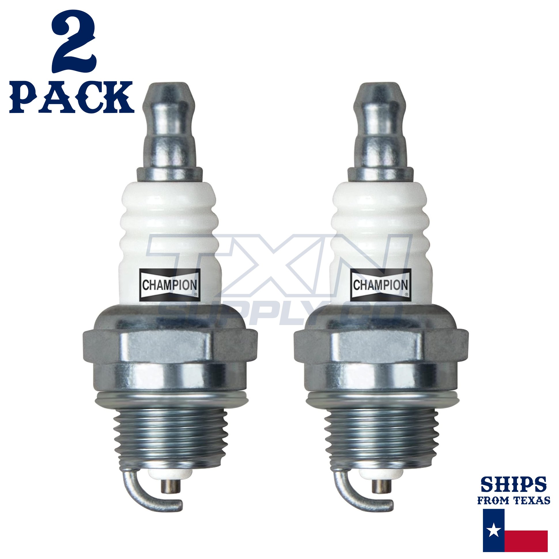 Champion 852 Copper Plus Spark Plug RCJ6Y - 2 Pack - For Homelite Ryobi - Image 2