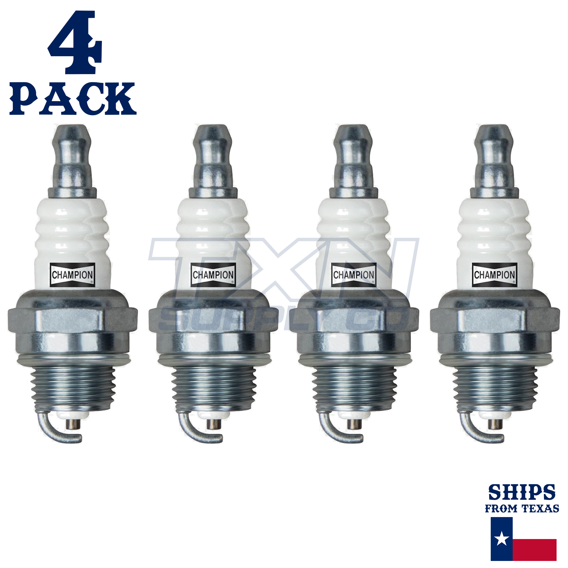 4 Pack Champion Spark Plug - For STIHL HS 46 C Trimmer Cutter - Image 2