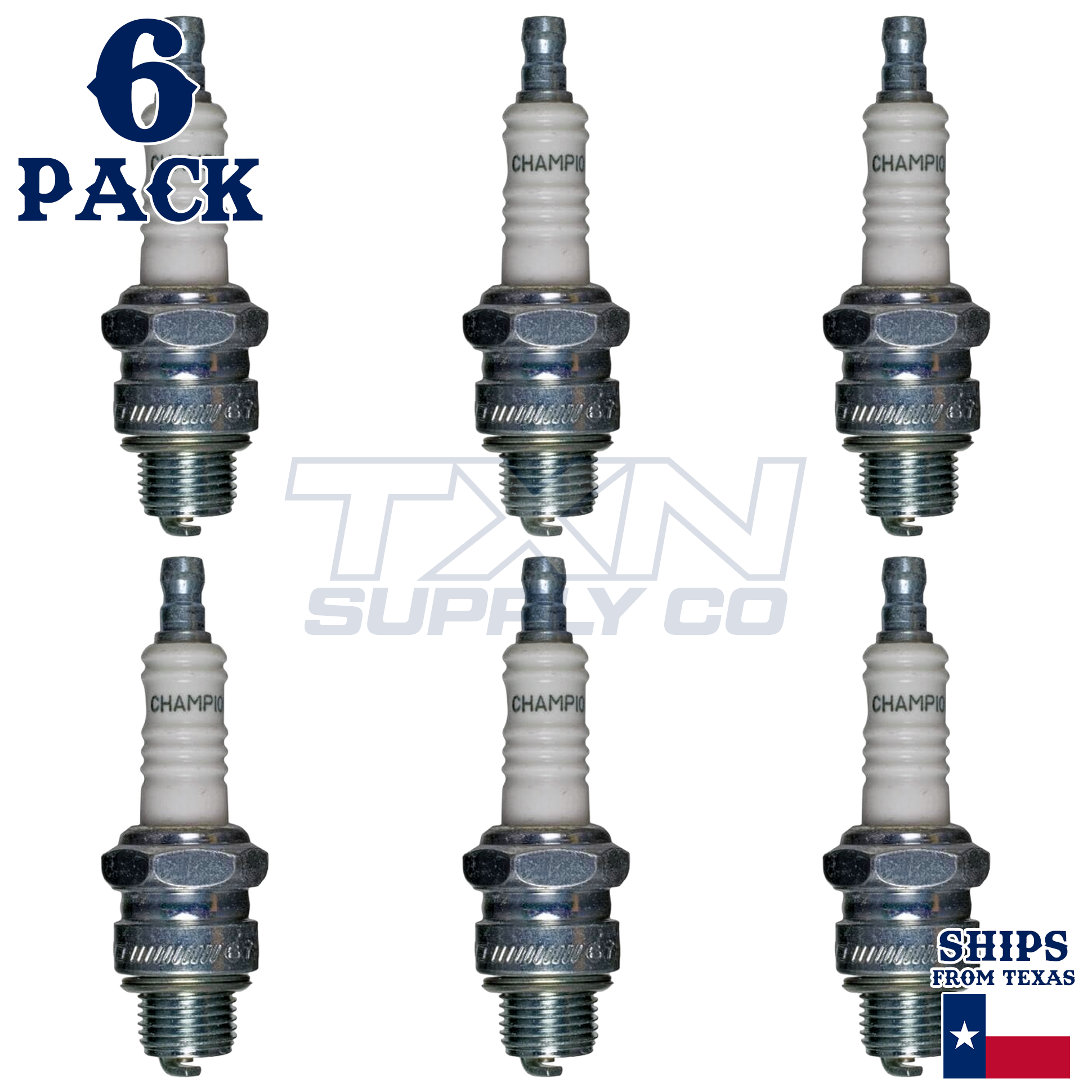 Champion 854 Spark Plugs 6 Pack - Image 1