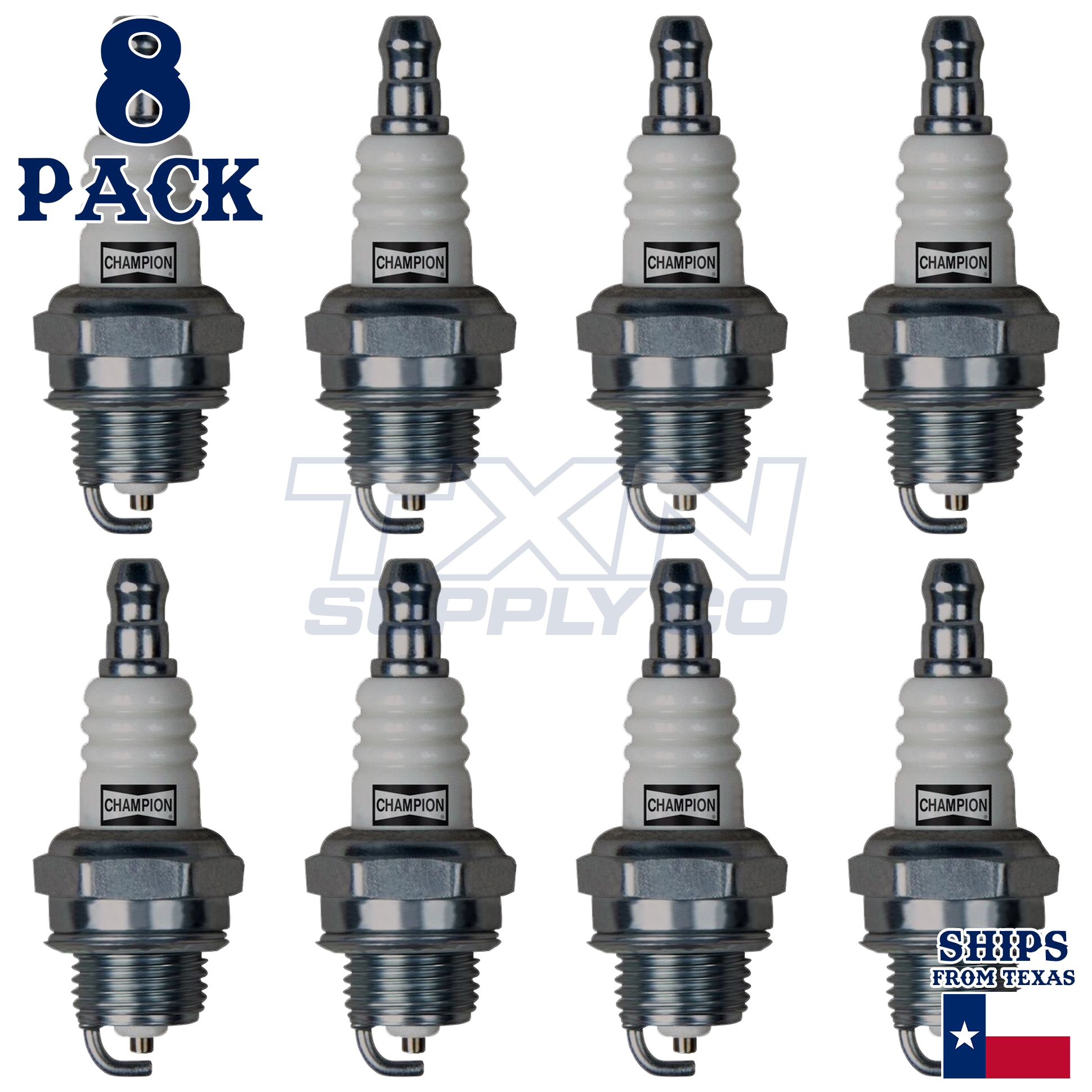 Champion 858 Spark Plugs 8 Pack - Image 1