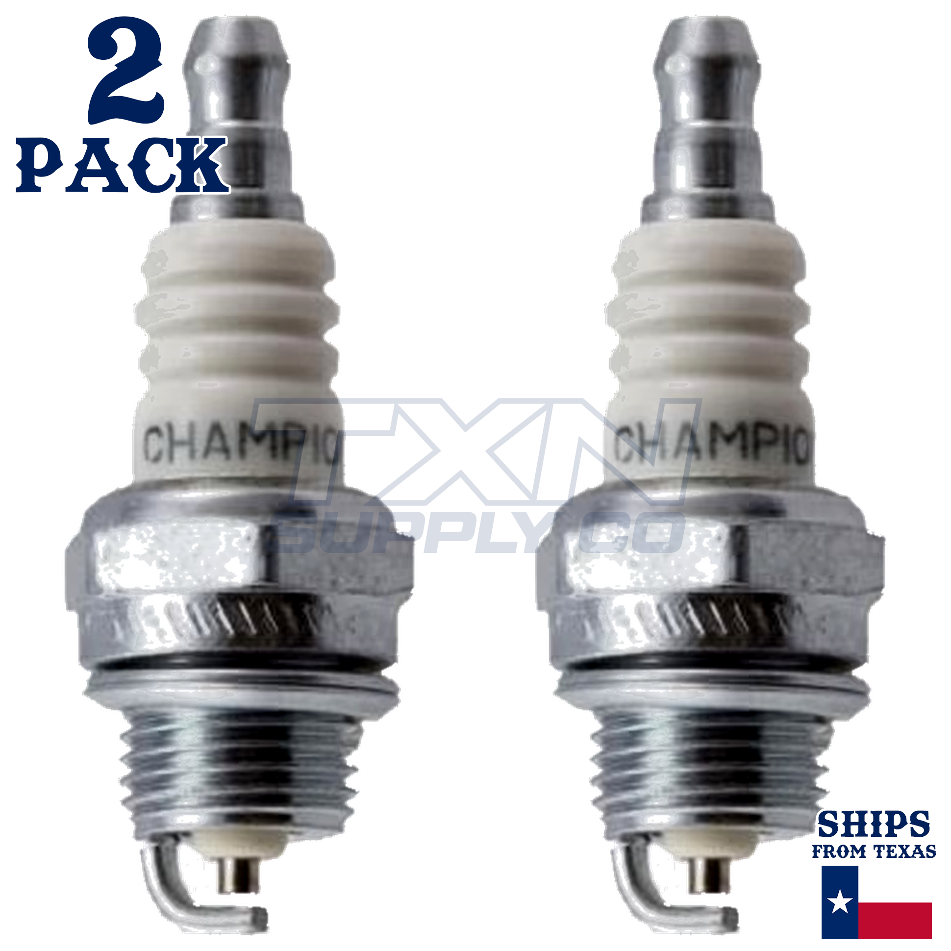 Champion 859 Copper Plus Spark Plug RCJ7Y - 2 Pack - Image 1