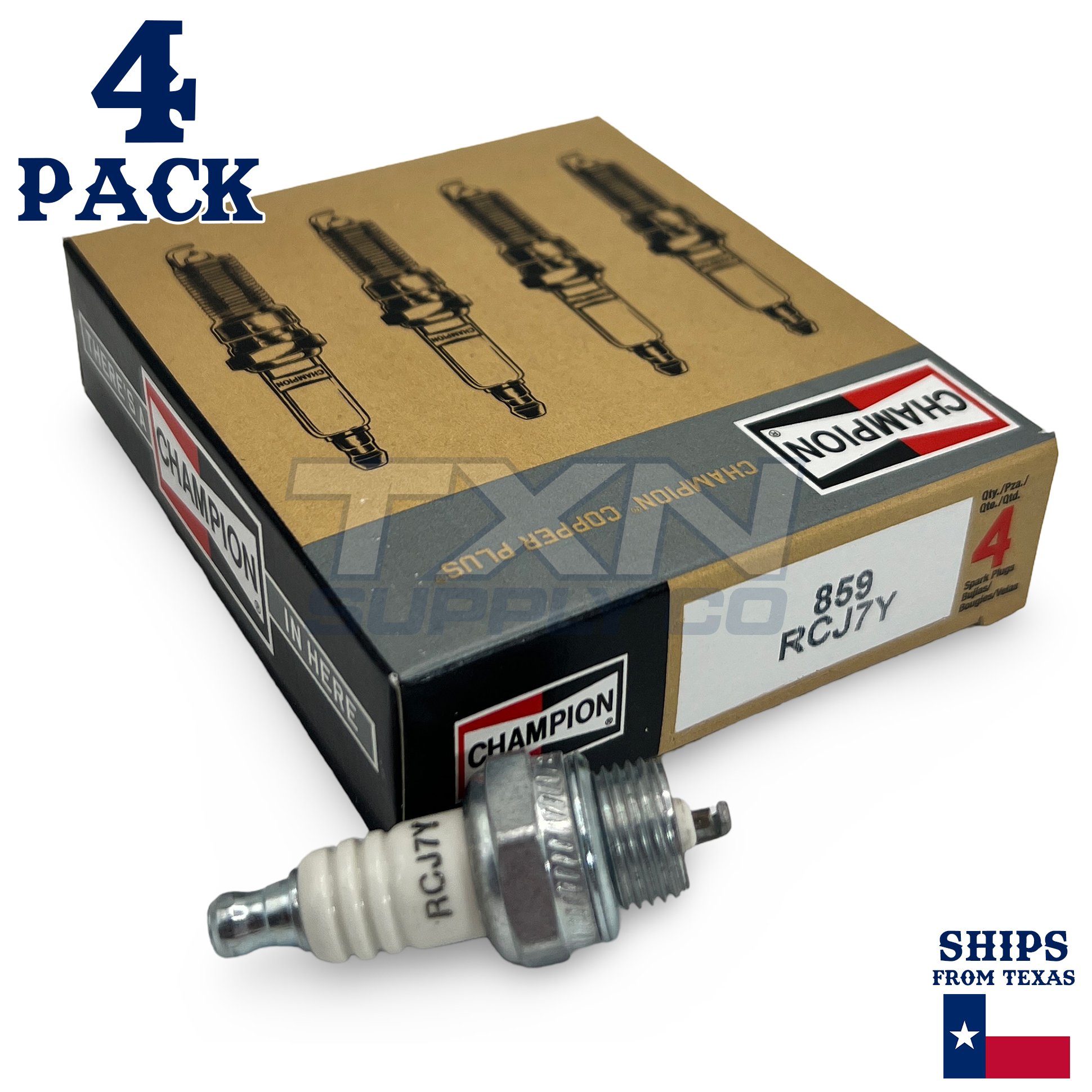 Champion 859 - Spark Plug - Part # 859 - 4 Pack