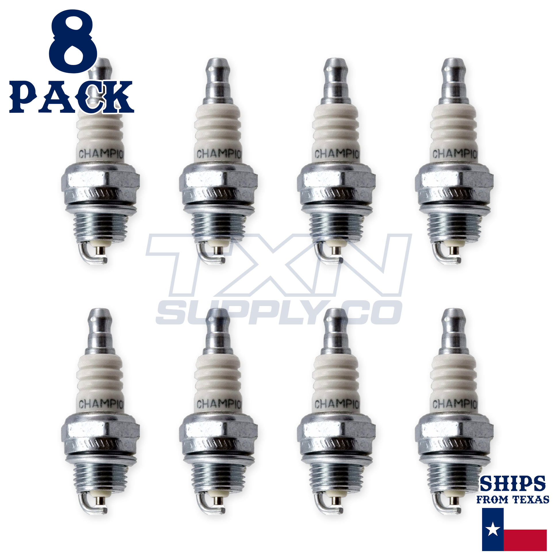 Champion 8 Pack of Genuine OEM Spark Plugs - RCJ7Y-8PK - Image 2