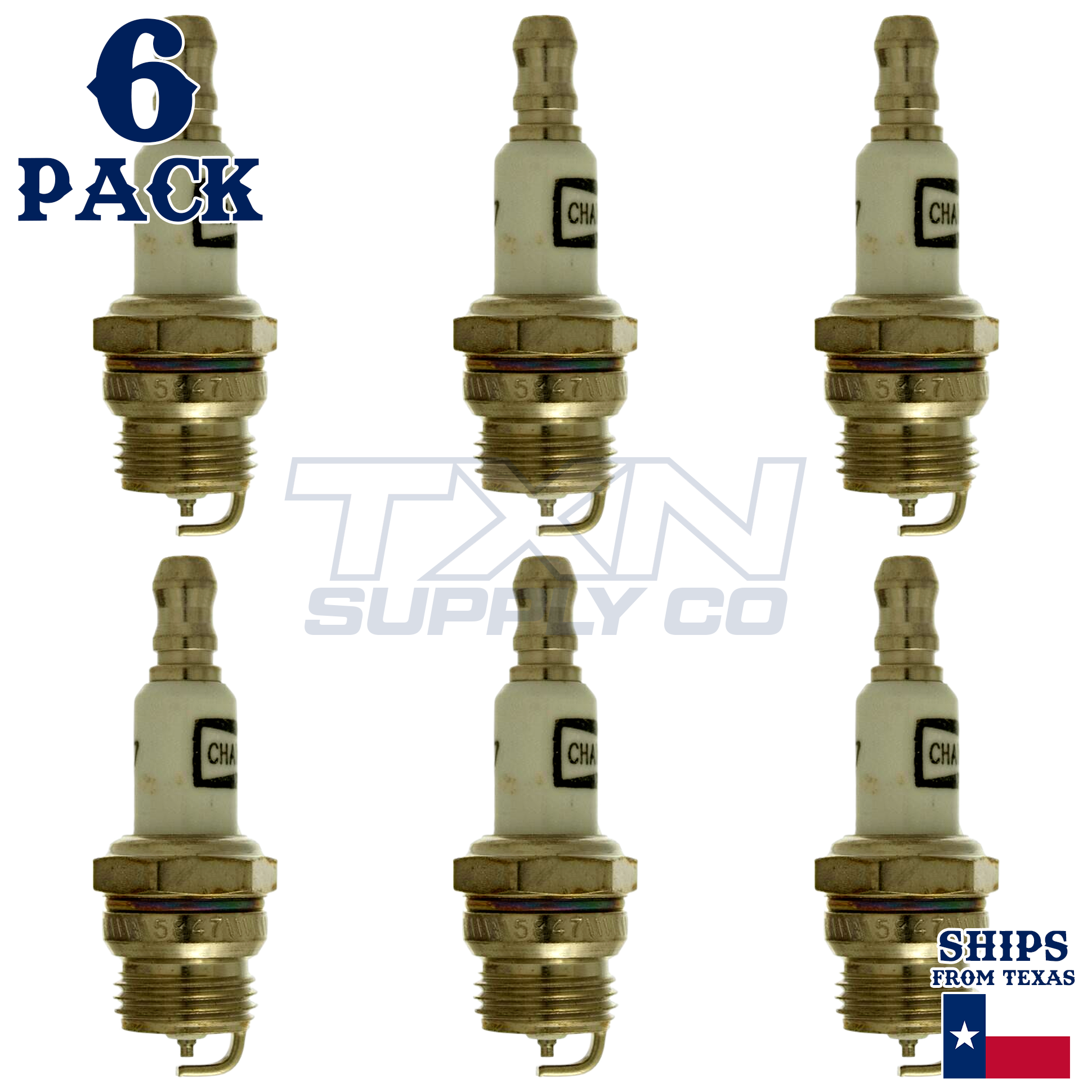 Champion 860 Spark Plugs 6 Pack - Image 1
