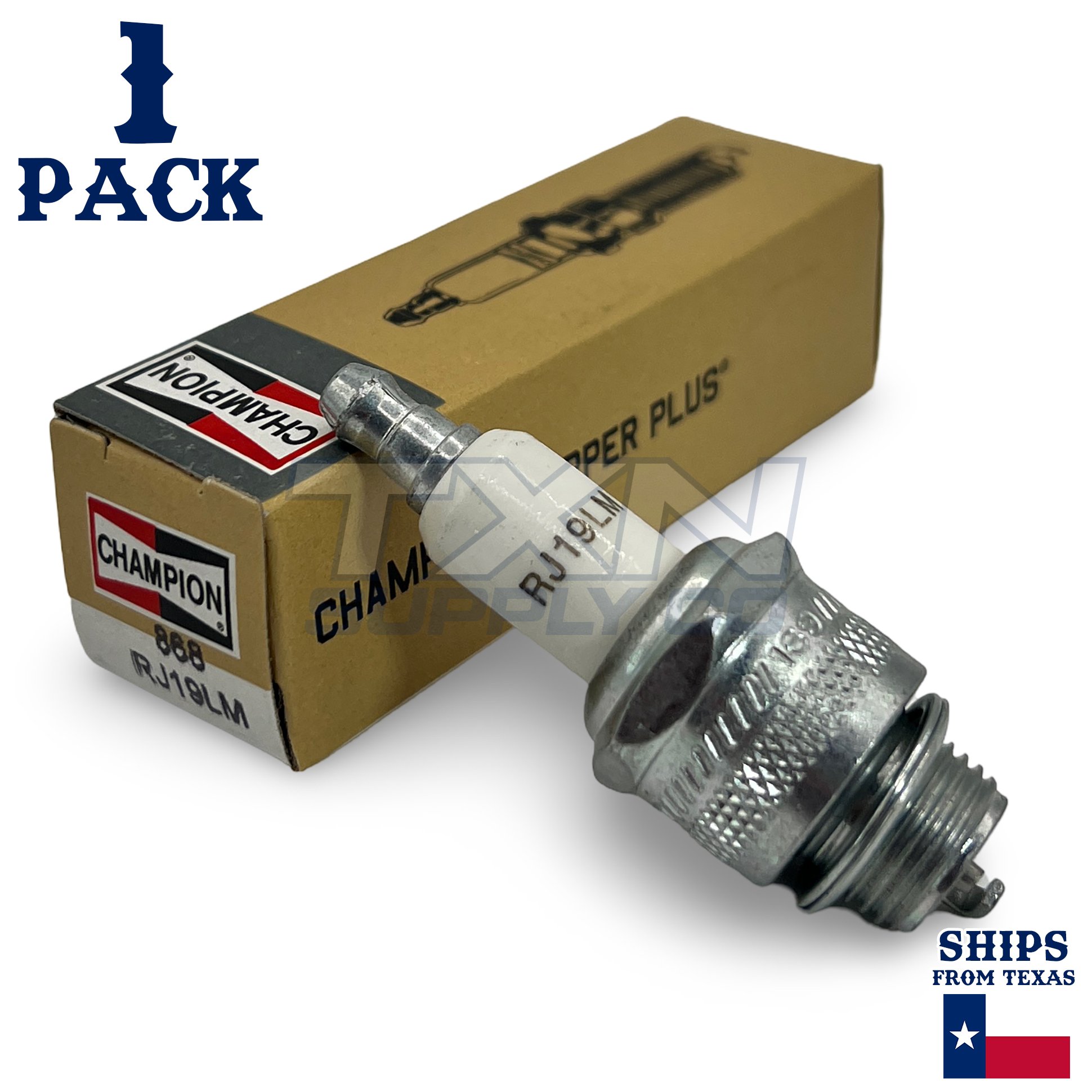 Champion Genuine OEM (868S) Spark Plug - RJ19LM - Image 1
