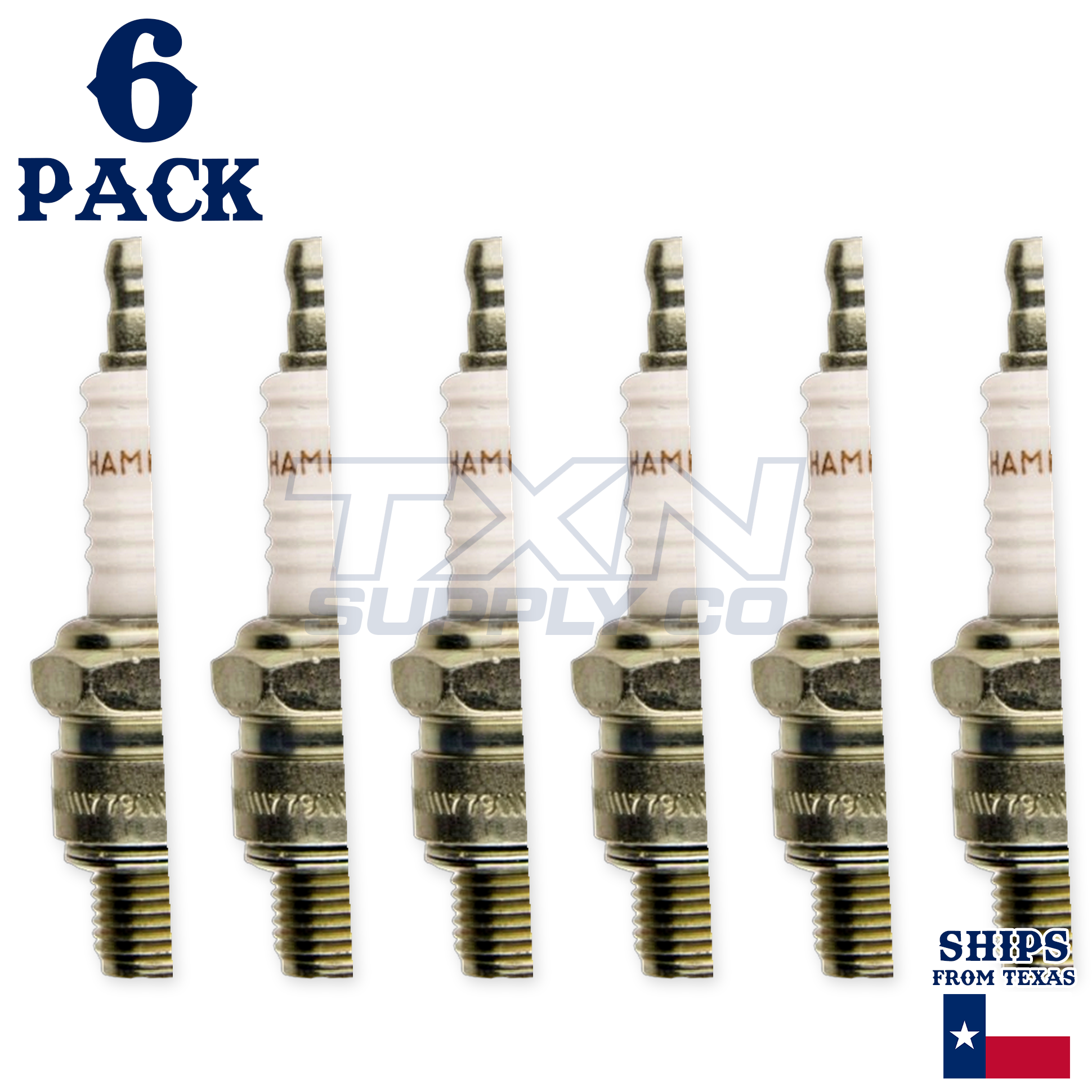 Champion 876M Copper Plus Spark Plugs QL16V Marine - 6 Pack - Image 2