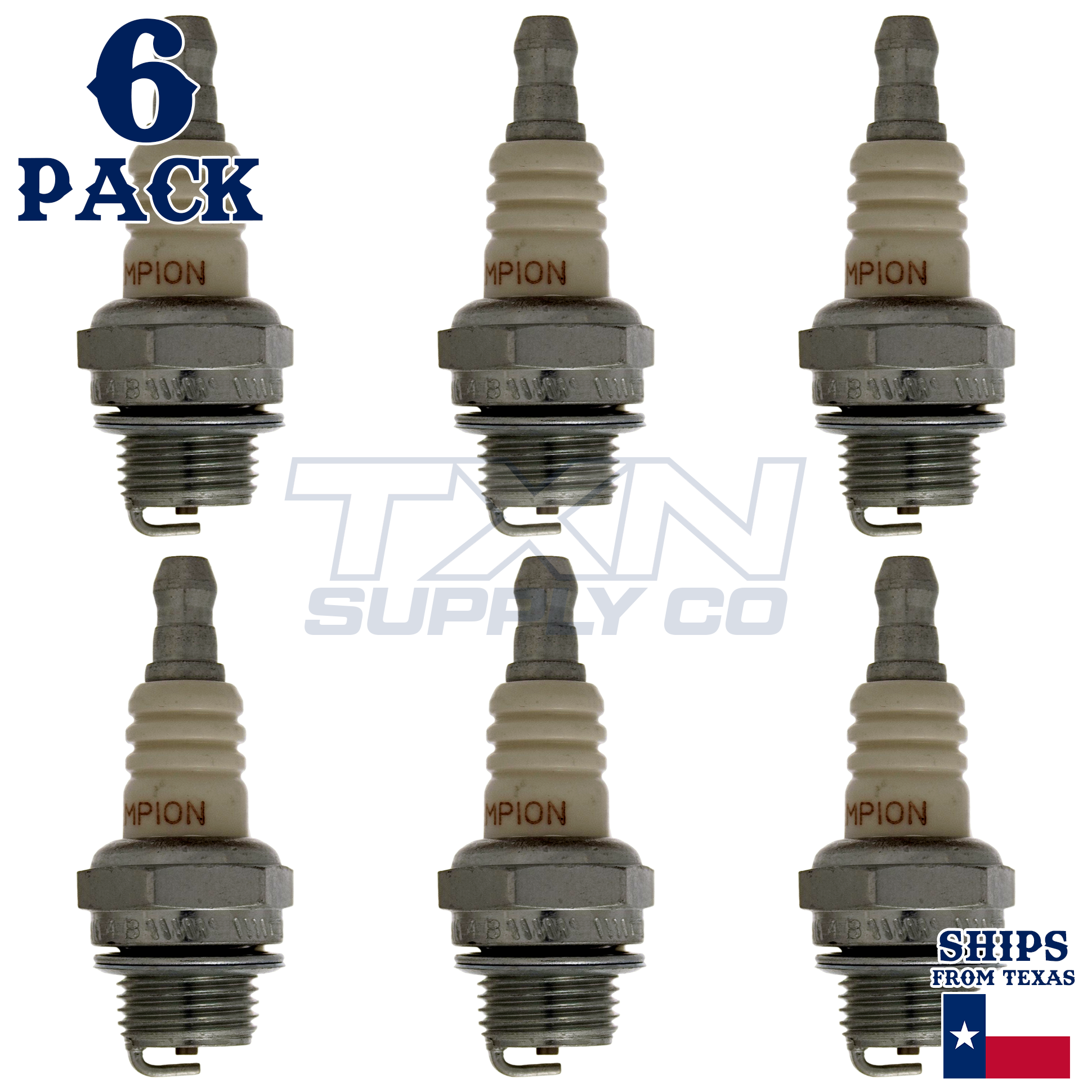 Champion 893 Spark Plugs 6 Pack - Image 1