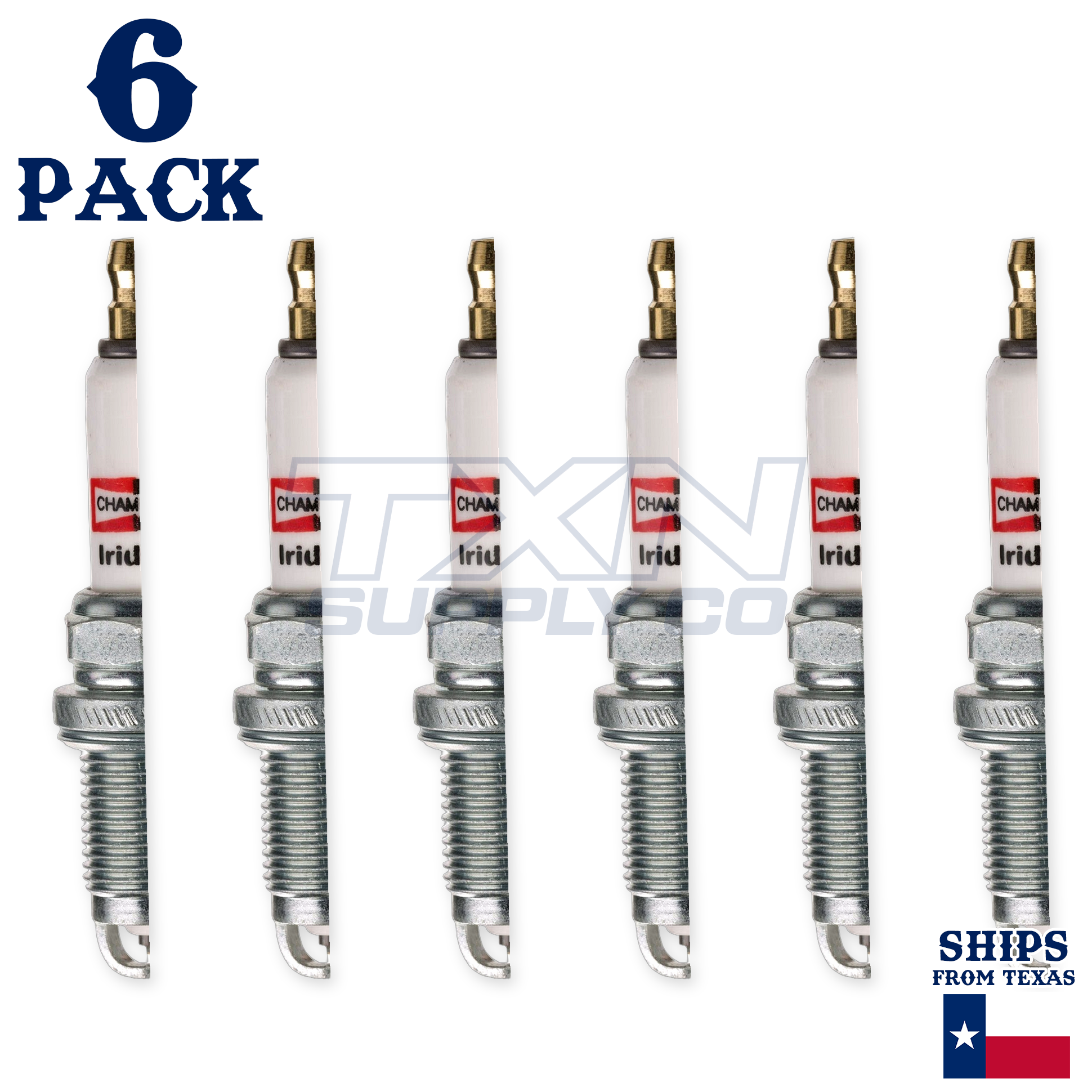 Champion 9000 Iridium Spark Plugs RC10ZWYPB4 - 6 Pack - Image 2