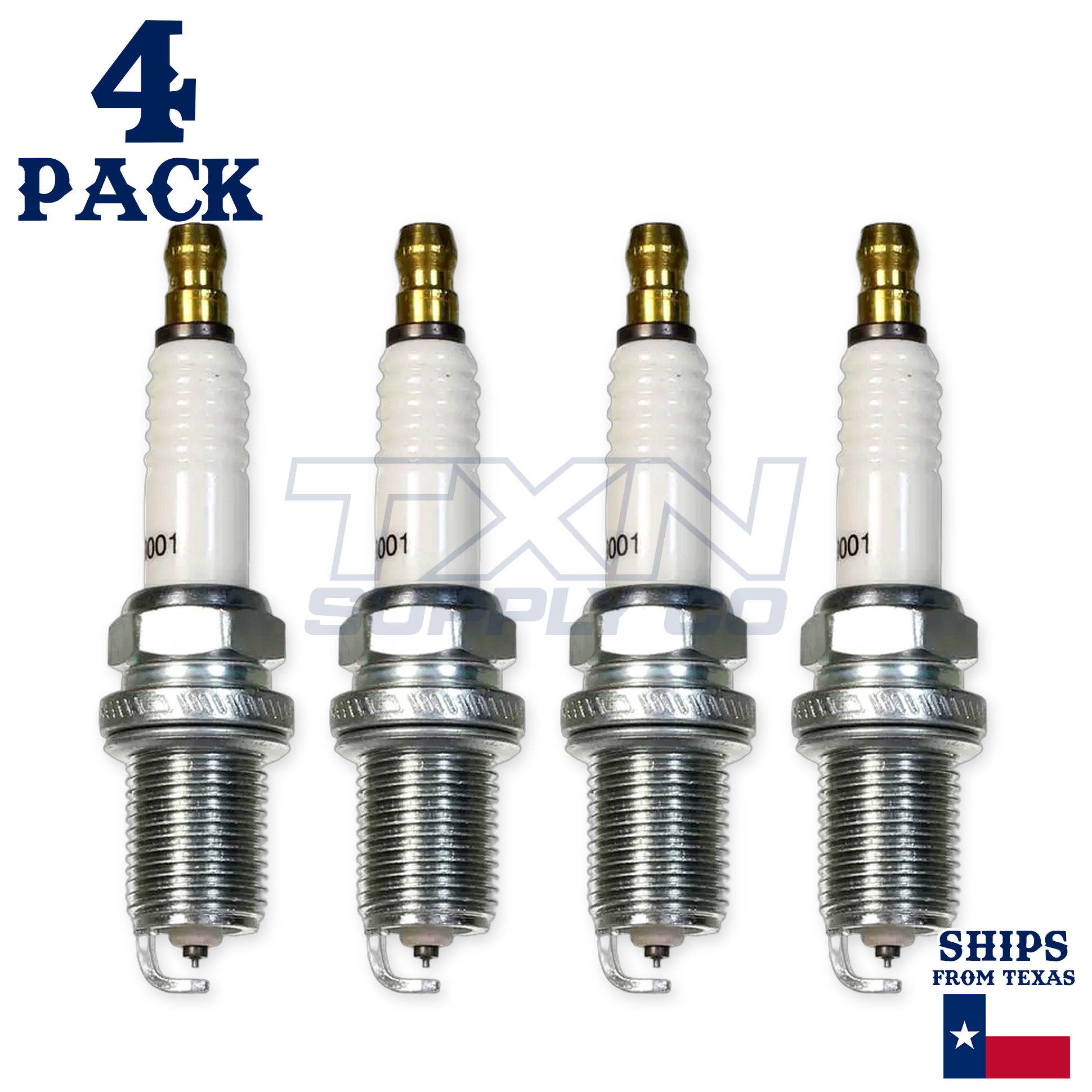 Champion 9001 Iridium Spark Plugs RC10WYPB4 - 4 Pack - Image 2