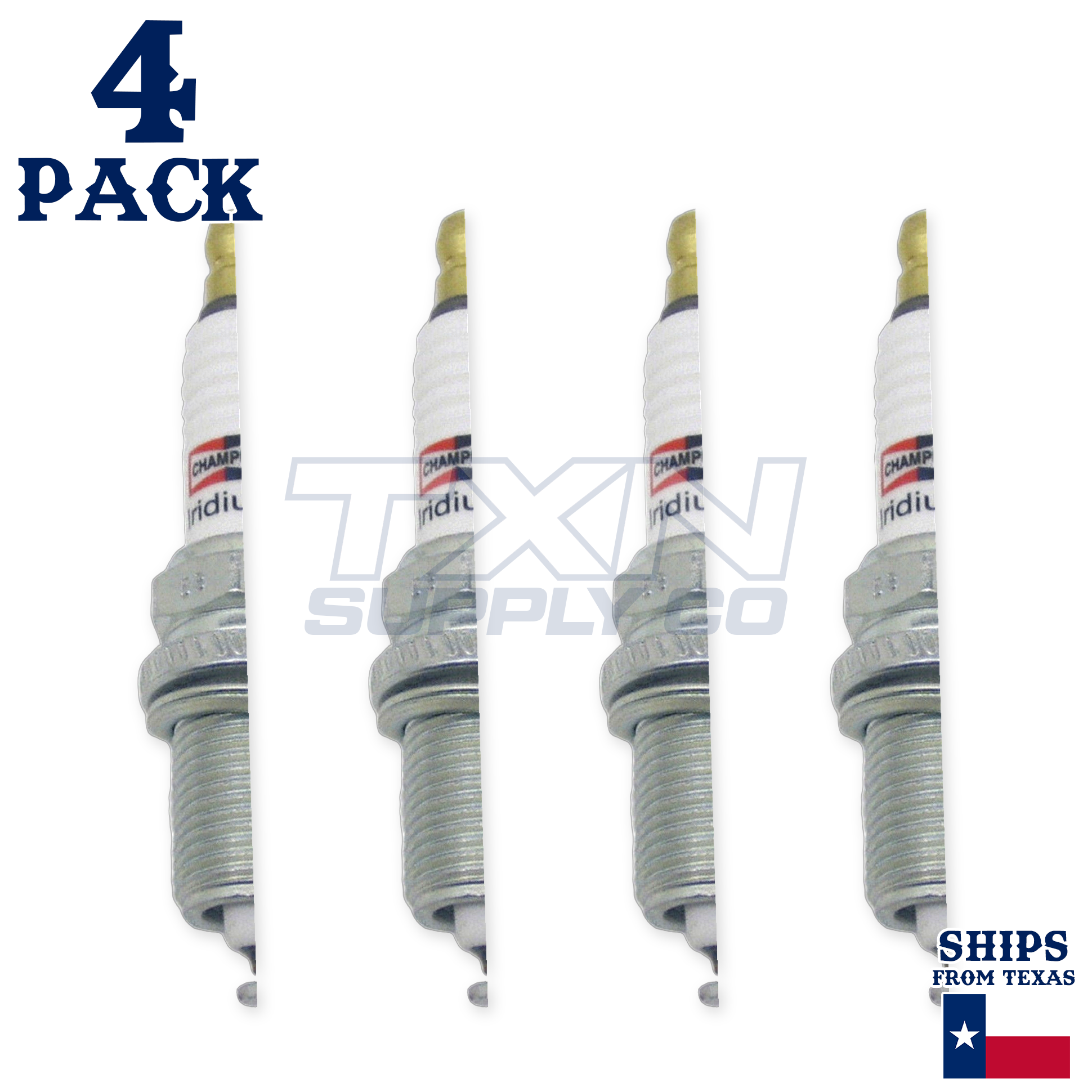 Champion 9002 Iridium Spark Plugs RC10WMPB4 - 4 Pack - Image 2