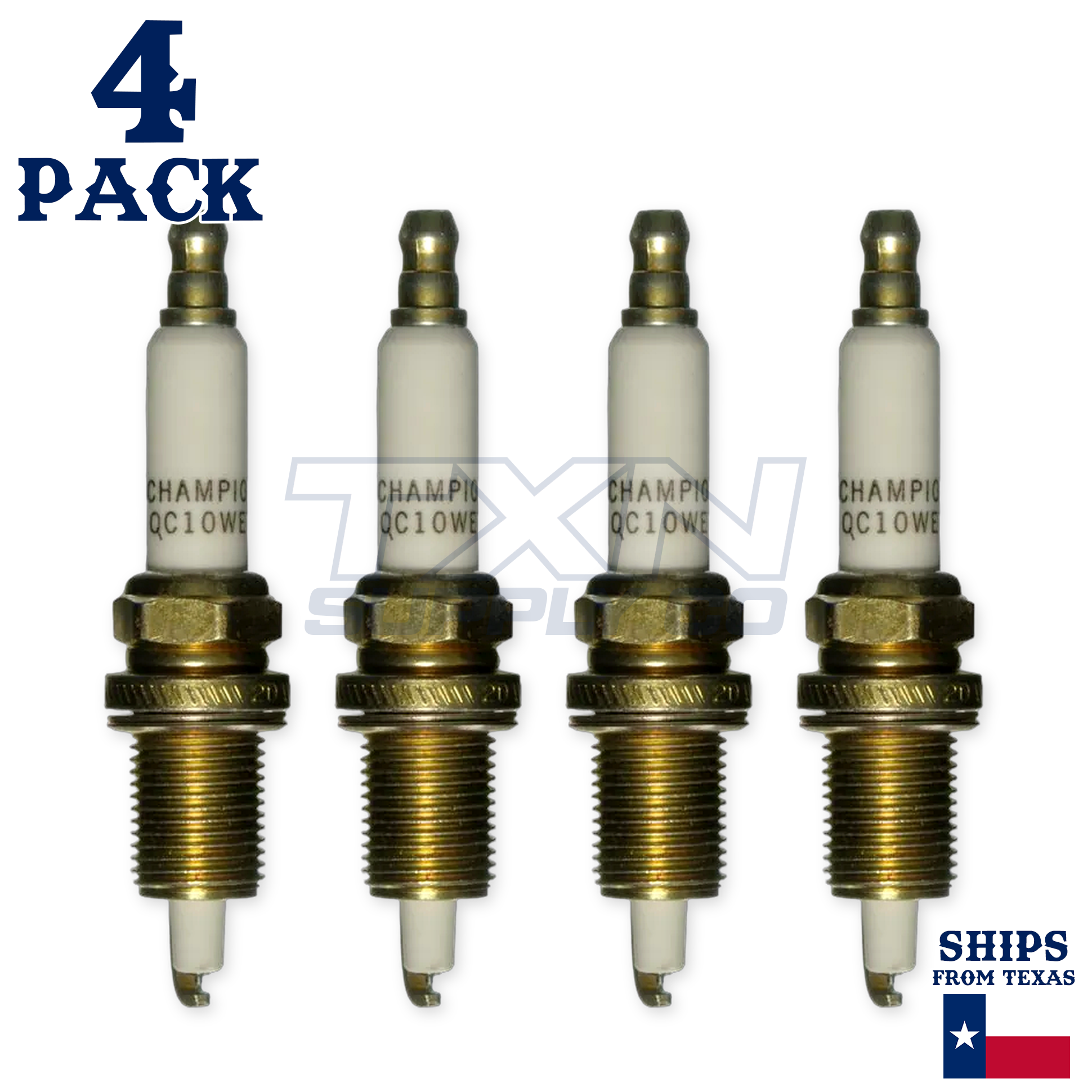 Champion 9005 Iridium Spark Plugs QC10WEP - 4 Pack - Image 2