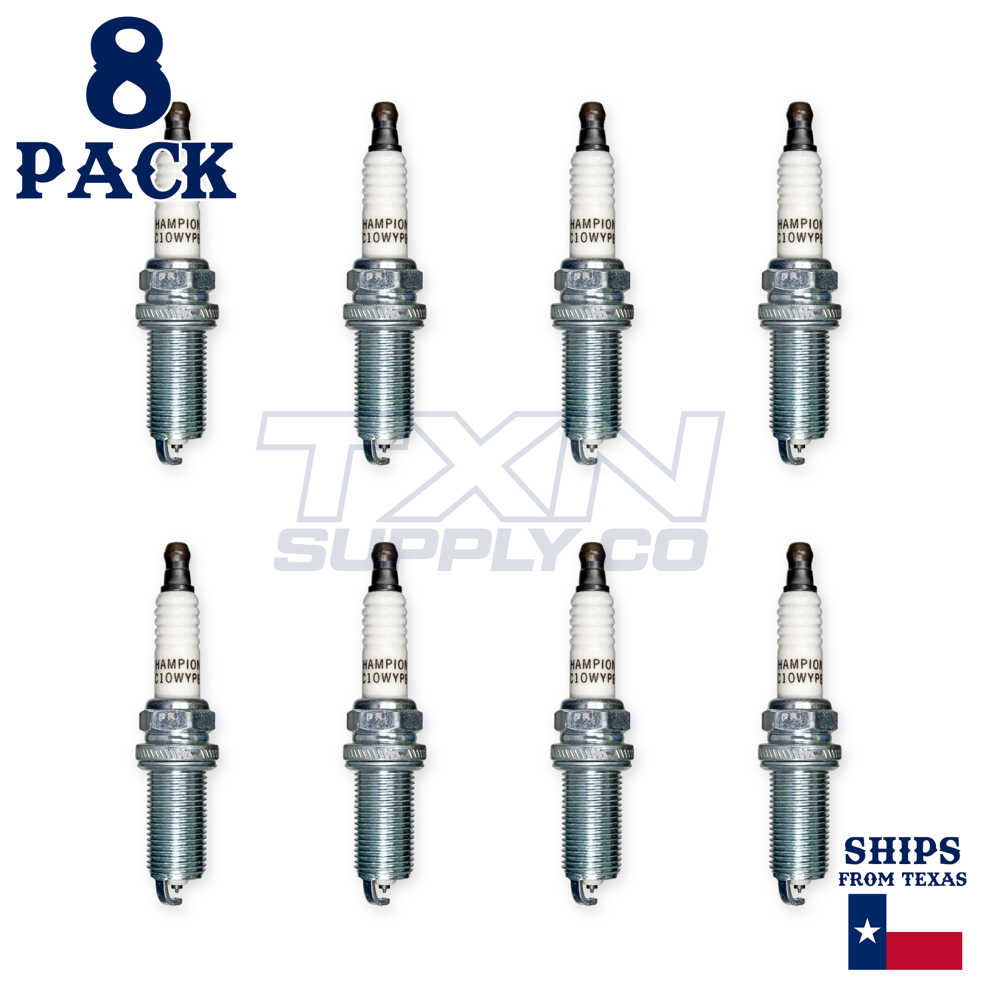 Champion 9006 Iridium Spark Plugs REC10WYPB4 - 8 Pack - Image 2