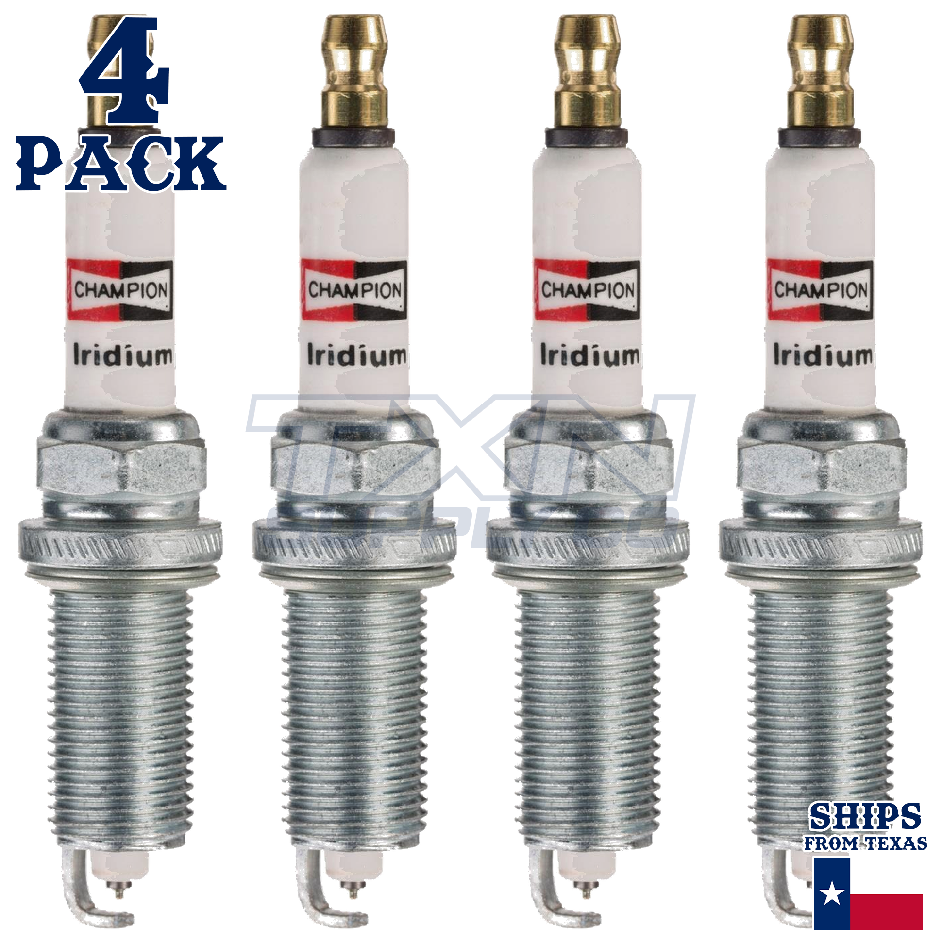 4 Pack Champion Iridium Spark Plugs for 2011-2013 Hyundai Tucson 2.0L L4 - Image 2