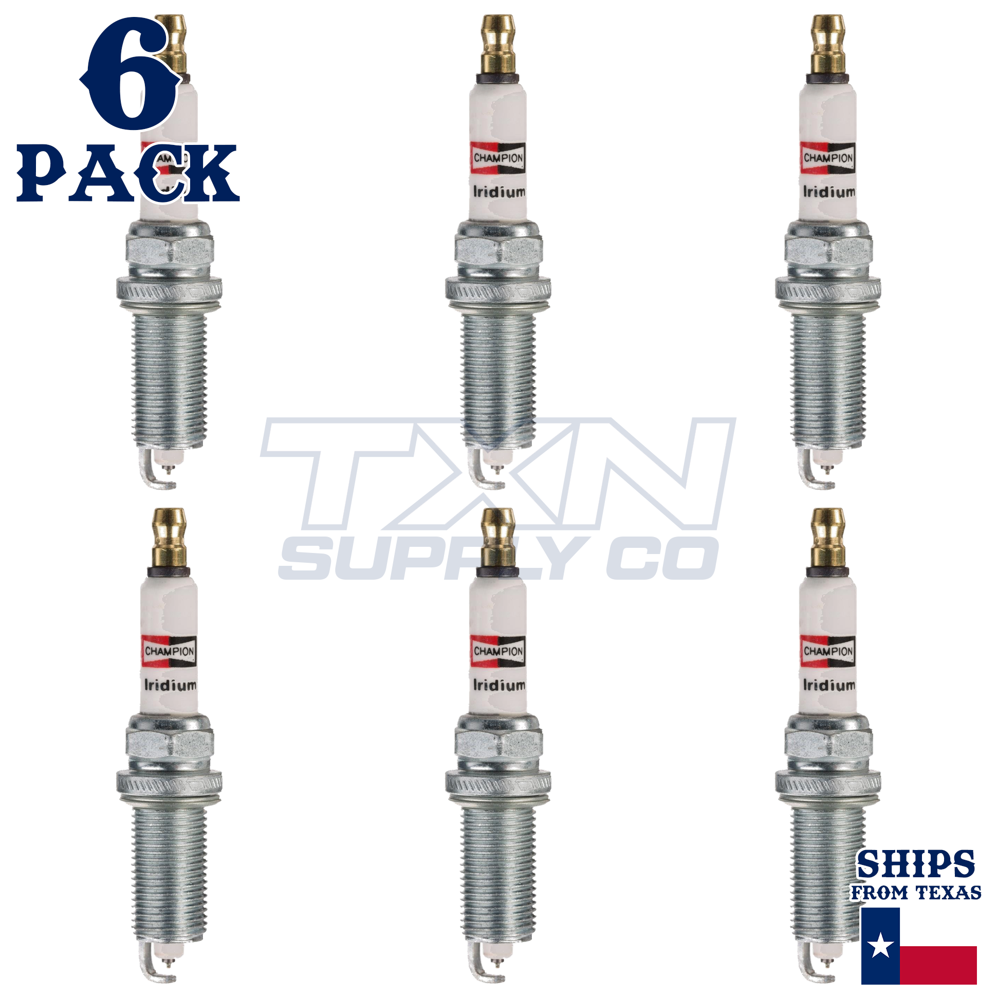 6 Pack Champion Iridium Spark Plugs for 2008-2015 Nissan Xterra 4.0L V6 - Image 2