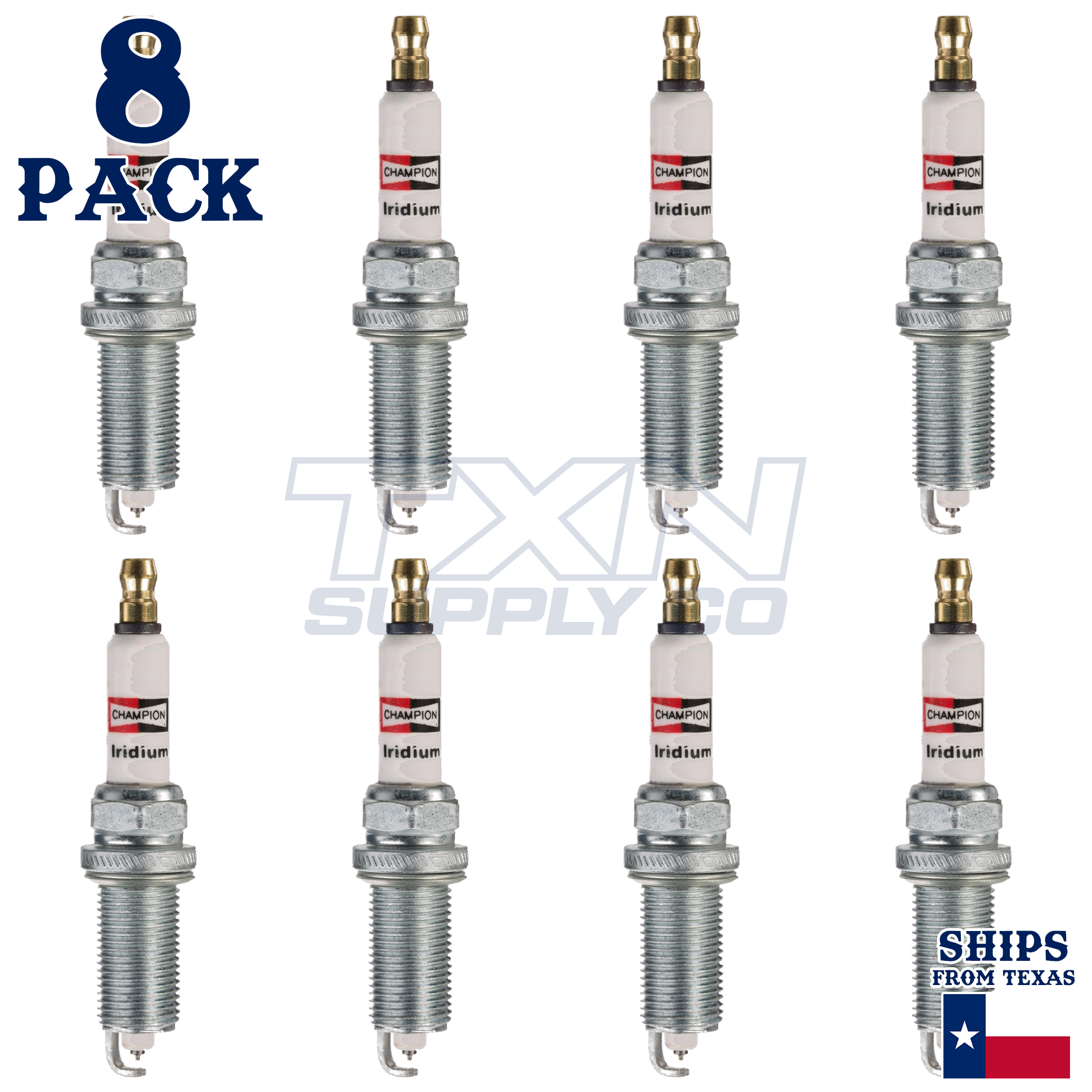 8 Pack Champion Iridium Spark Plugs for 2004 Nissan Pathfinder Armada 5.6L V8 - Image 2