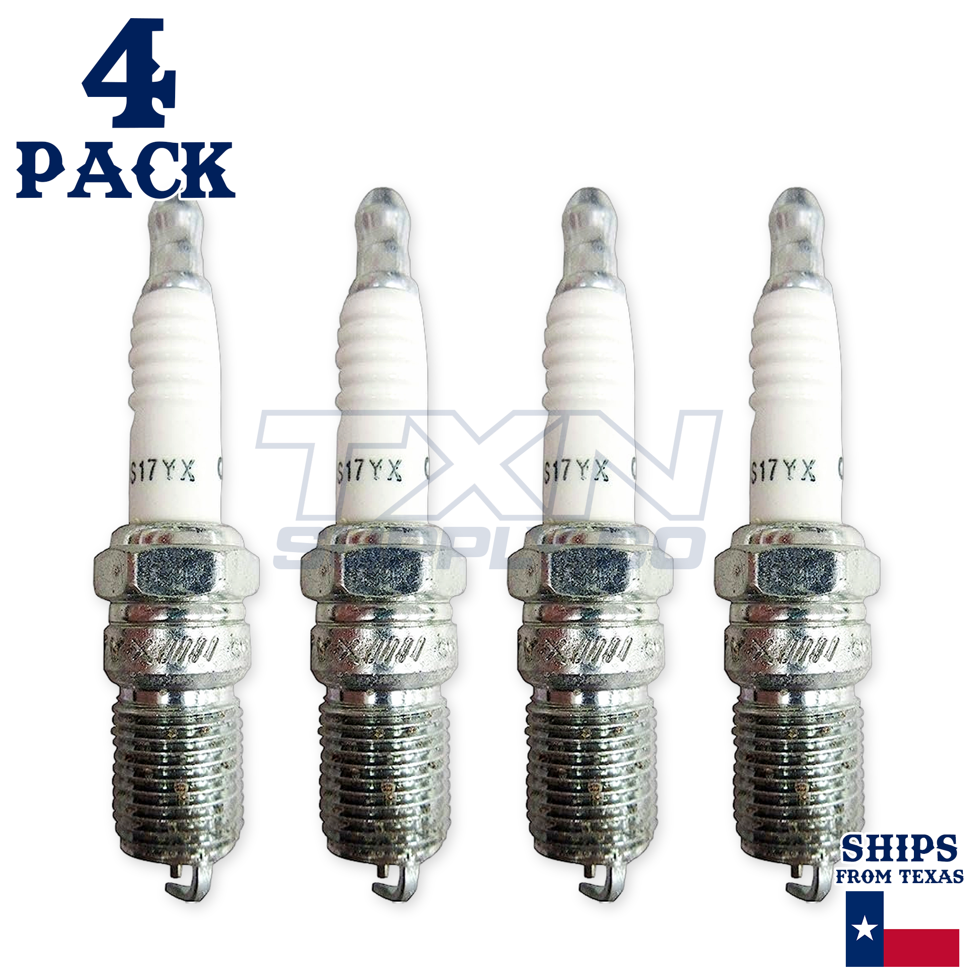 Champion 909 Copper Plus Spark Plug RS17YX - 4 Pack - For Cummins 167027299 Onan - Image 2