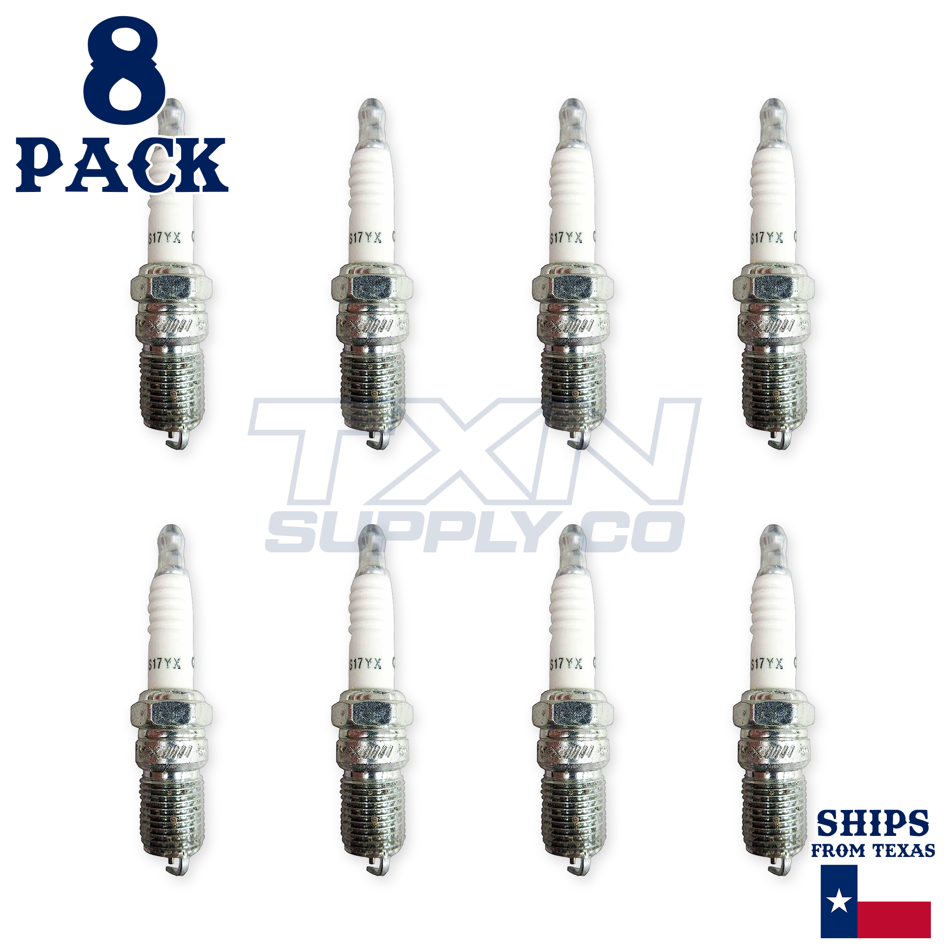 Champion 909 Copper Plus Spark Plug RS17YX - 8 Pack - Image 2