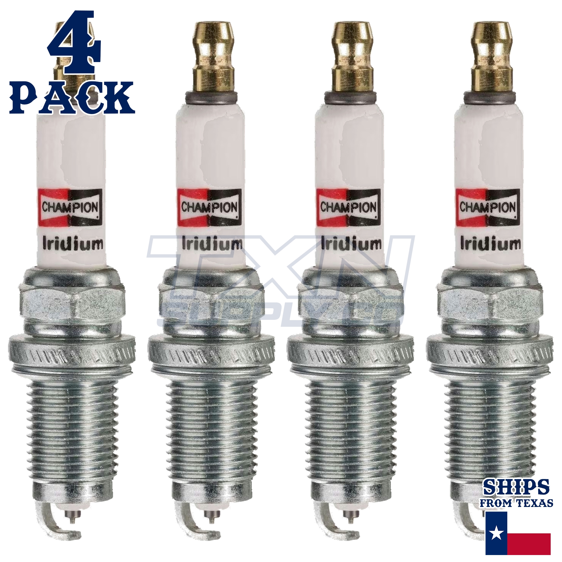 Champion 9201 Iridium Spark Plugs RC12WYPB4 - 4 Pack - Image 1