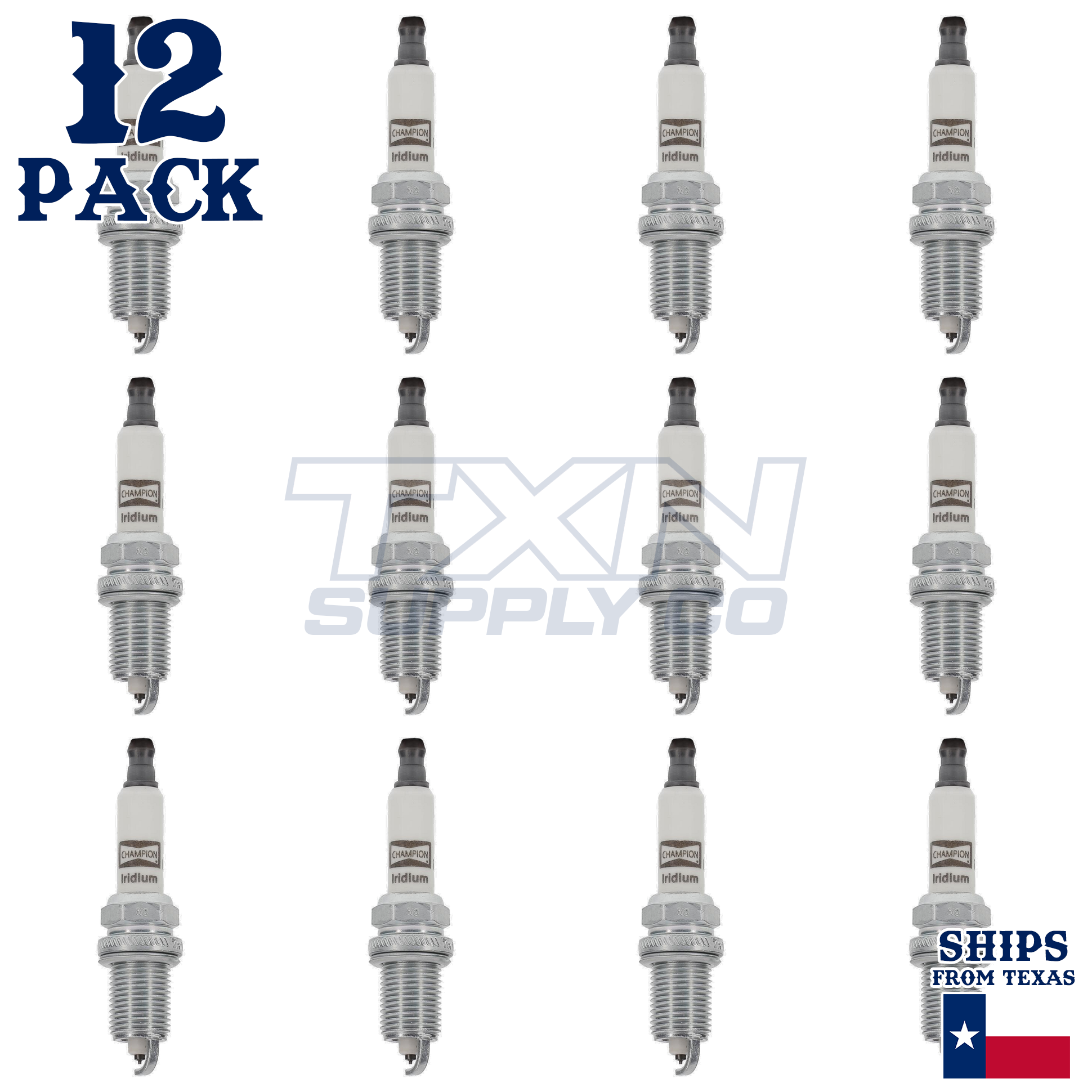 12 Pack Champion Iridium Spark Plugs for 1994-1995 BMW 850CSi 5.6L V12 - Image 2