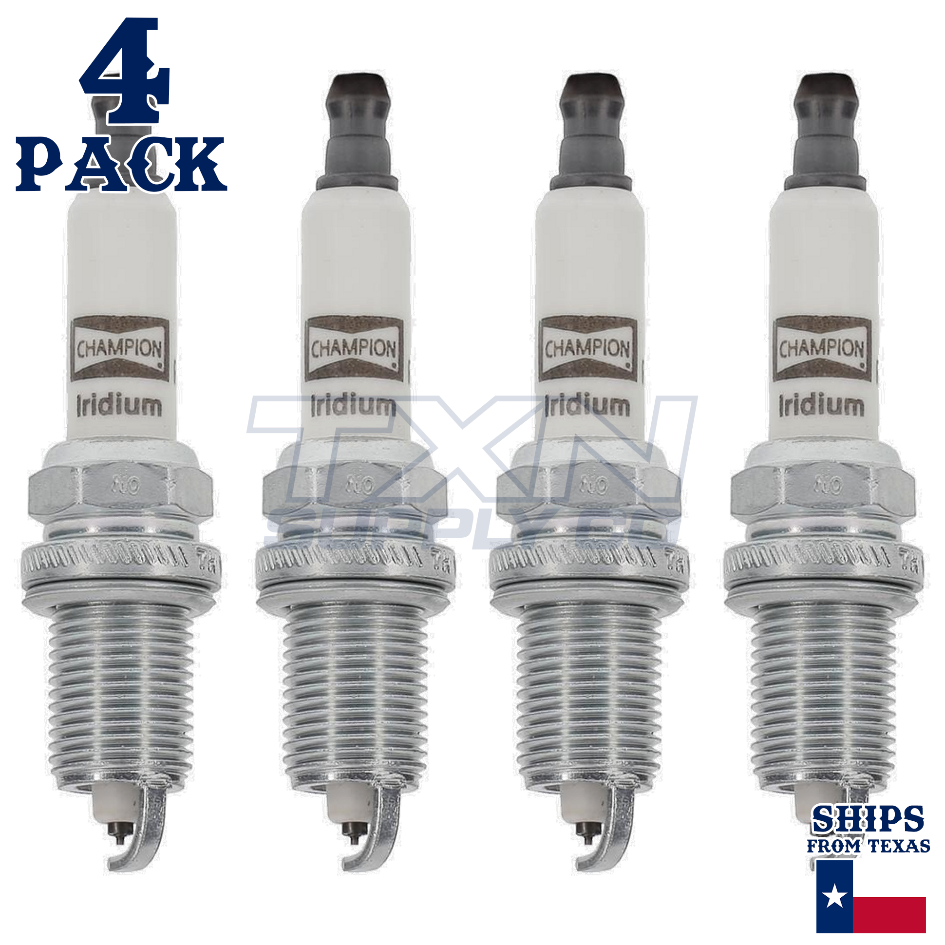 4 Pack Champion Iridium Spark Plugs for 1995-2004 Toyota Tacoma 2.4L 2.7L L4 - Image 2