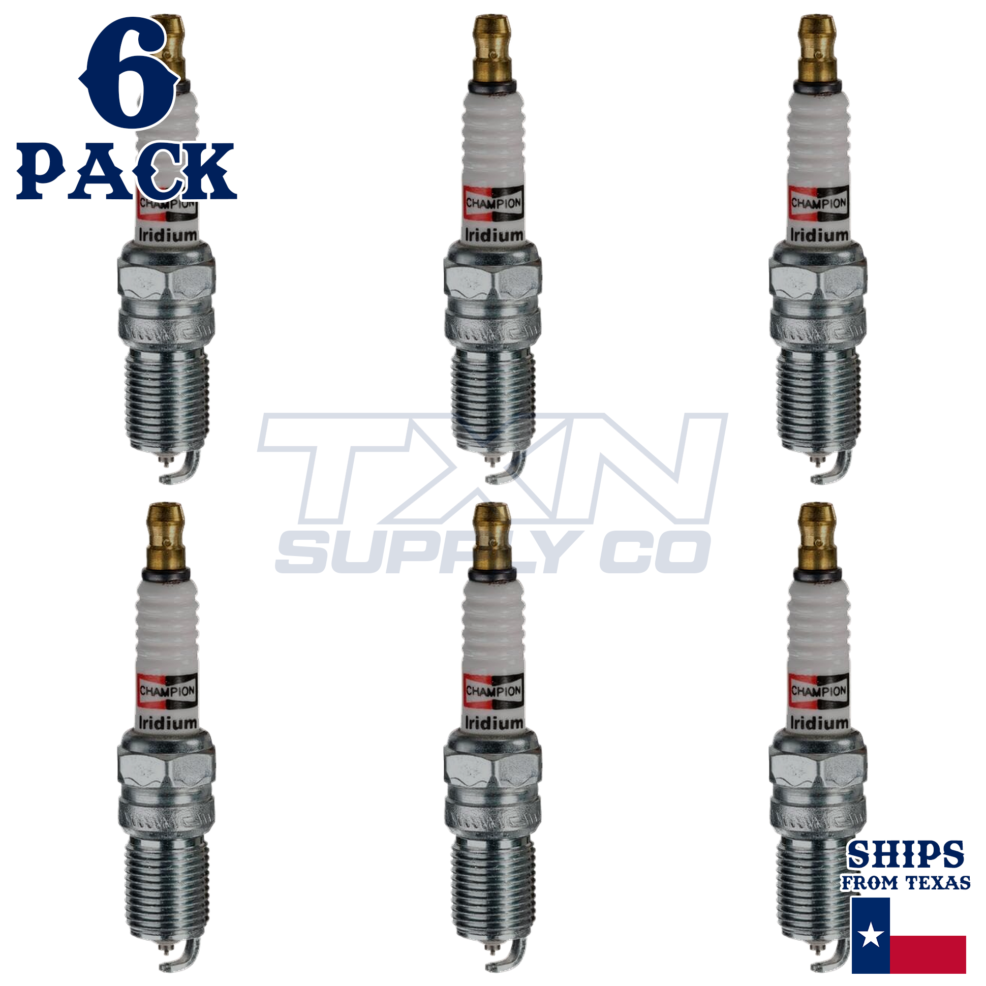 Champion 9204 Spark Plugs 6 Pack