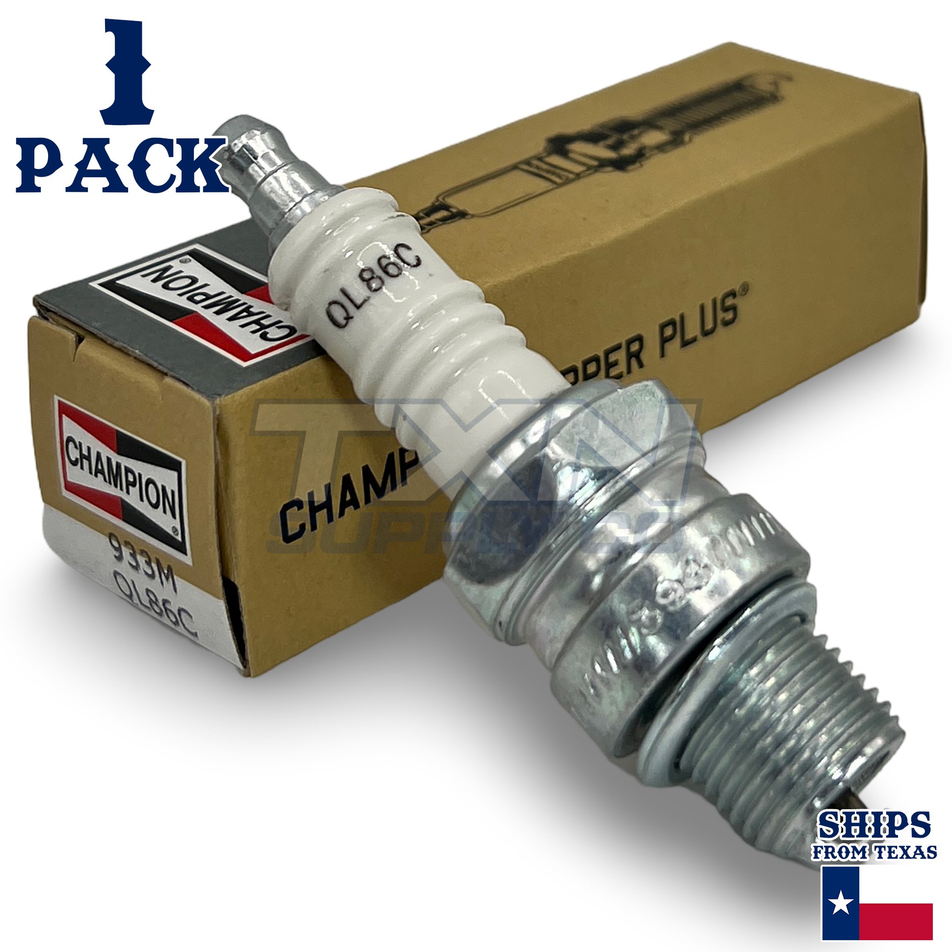 Champion 933M Copper Plus Spark Plug QL86C - 1 Pack - Image 1