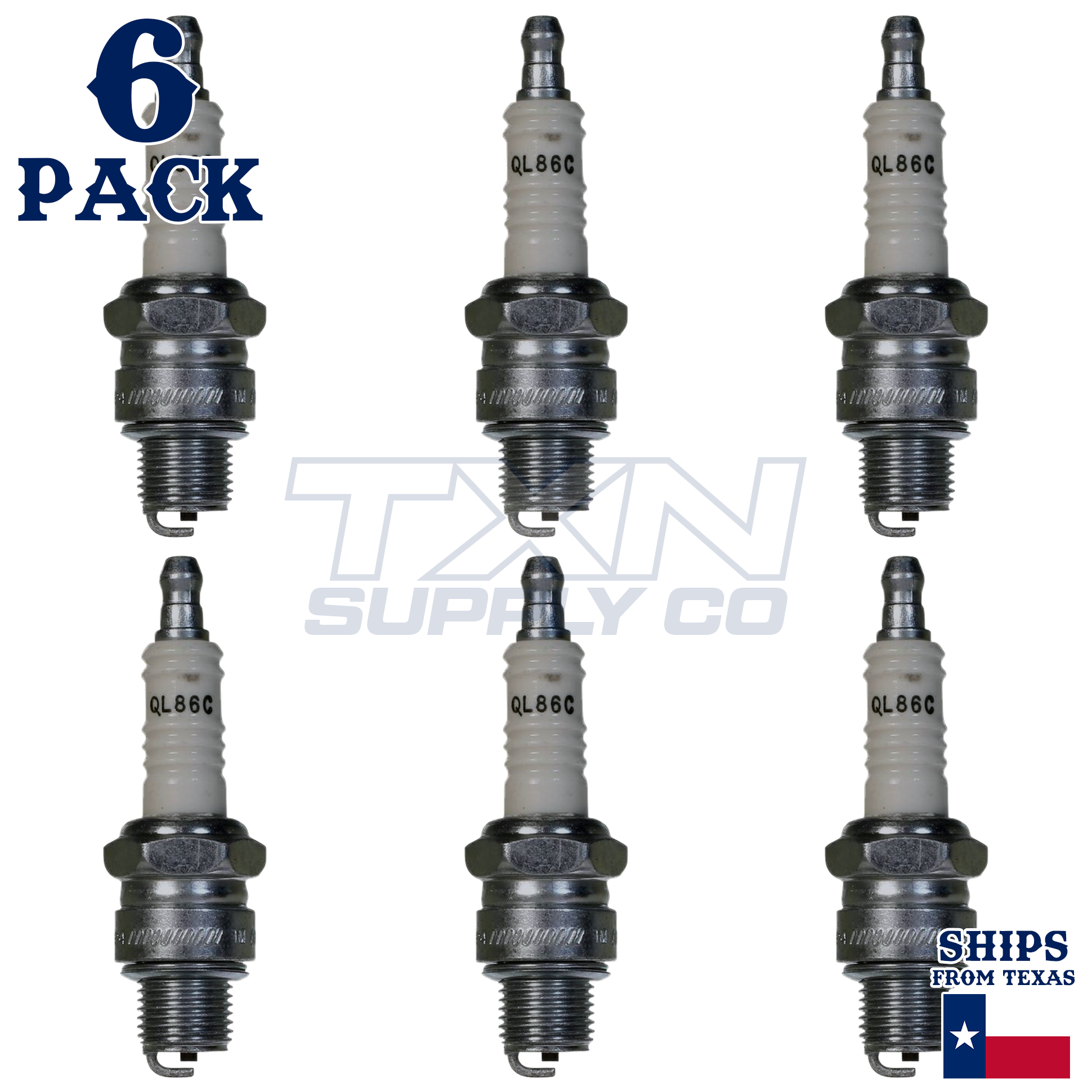 Champion 933M Spark Plugs 6 Pack