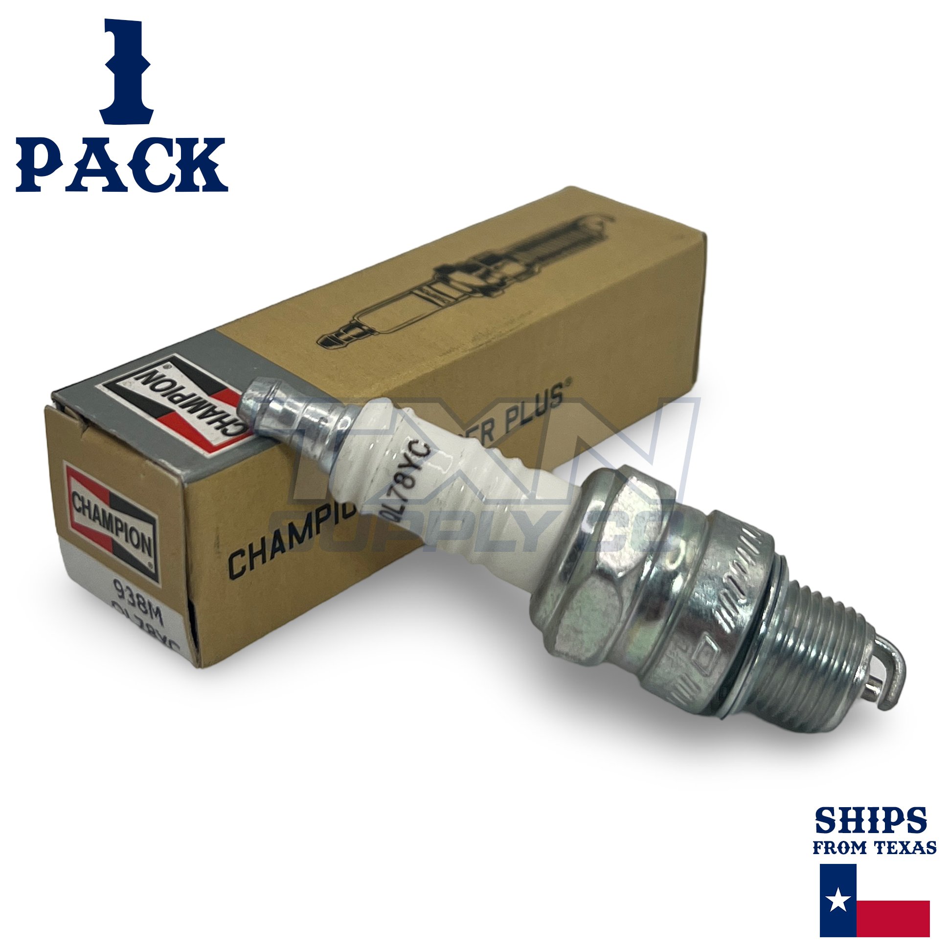Champion 938M Marine Spark Plug QL78YC - 1 Pack