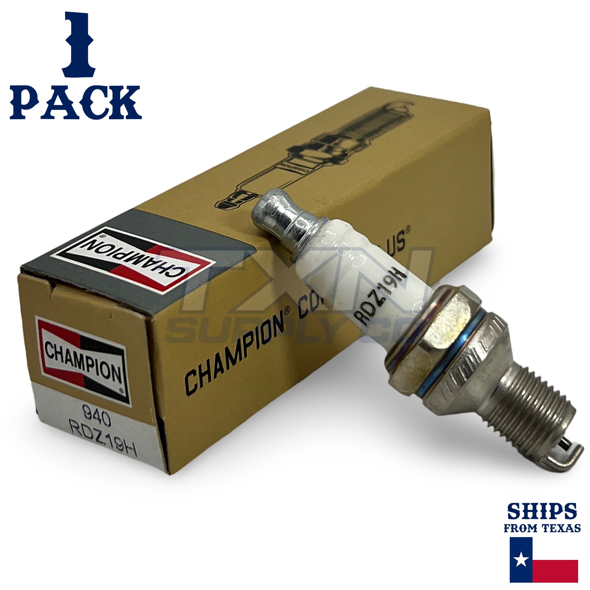 Champion 940 Copper Plus Spark Plug RDZ19H - 4 Pack - Small Engine