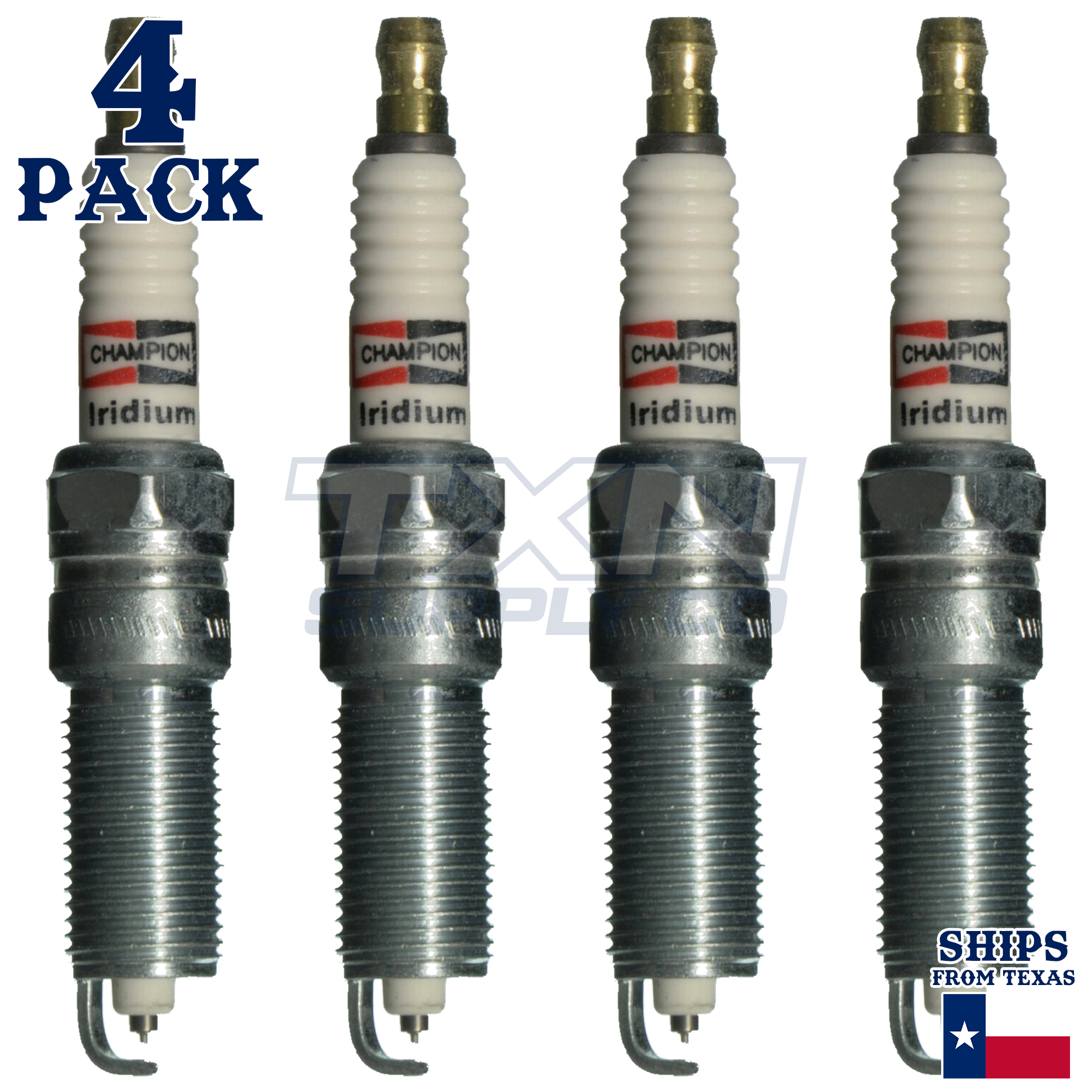 4 Pack Champion Iridium Spark Plugs for 2003-2006 Jeep Wrangler 2.4L L4 - Image 2