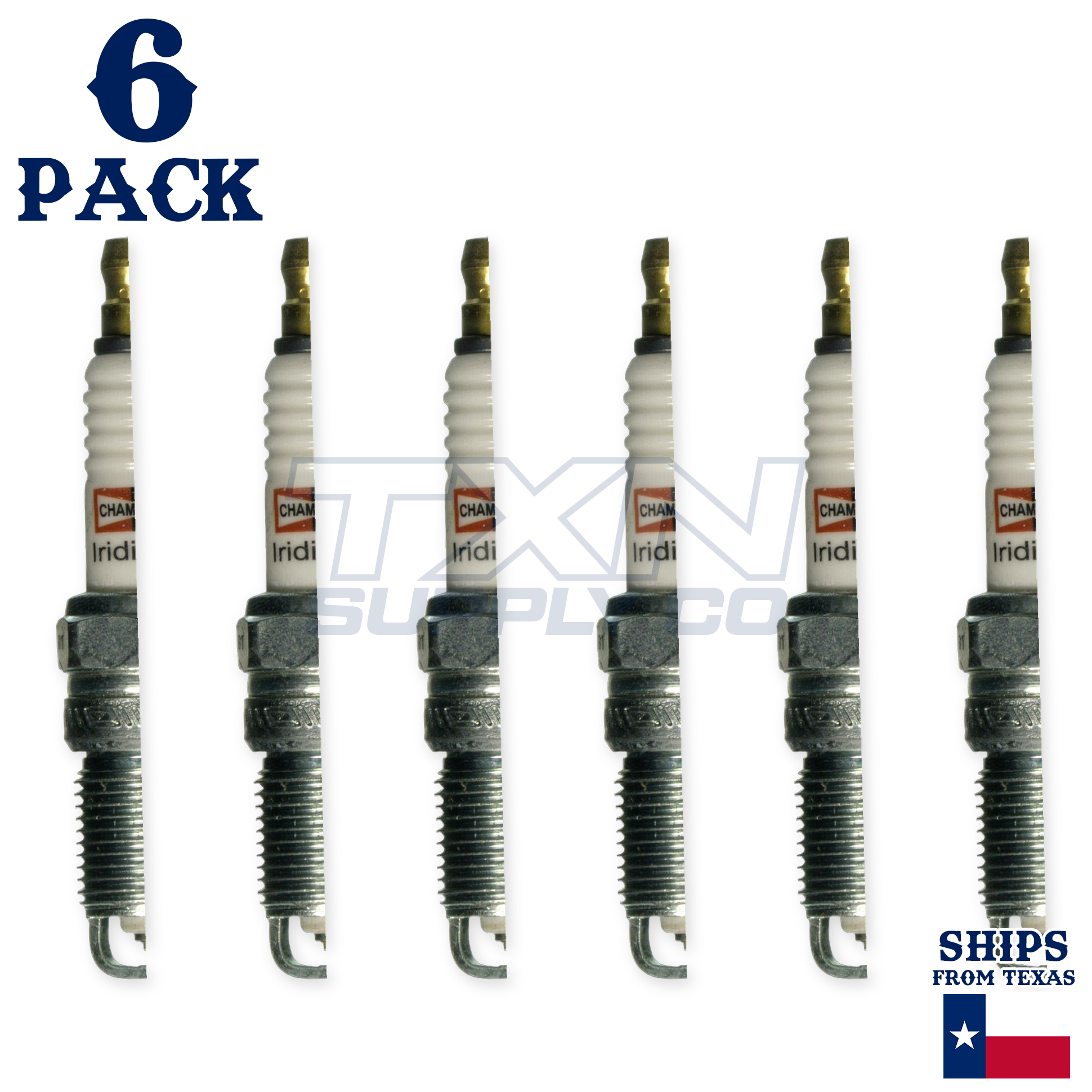 Champion 9404 Iridium Spark Plugs RS14WYPB5 - 6 Pack - Image 2
