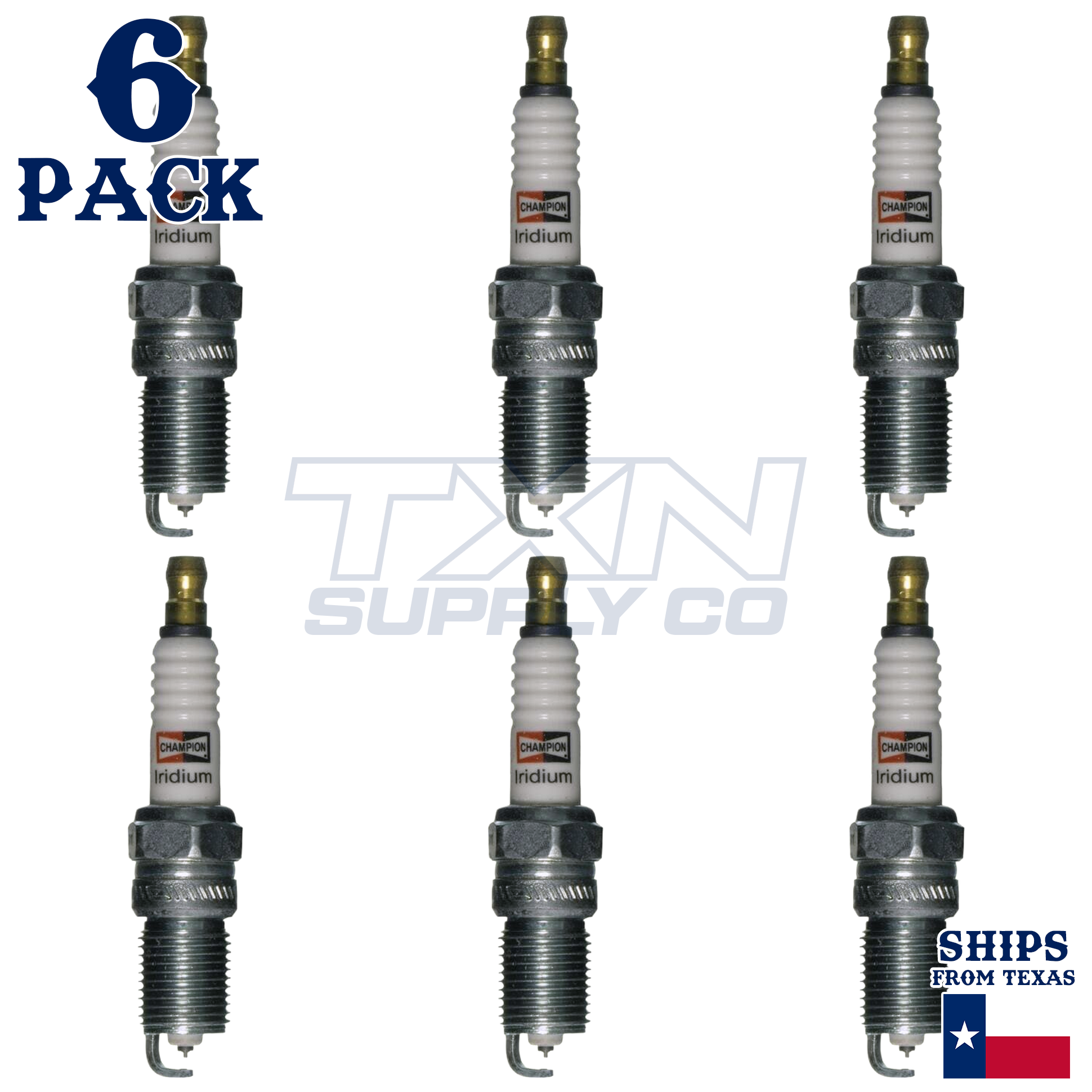 Champion 9404 Spark Plugs 6 Pack