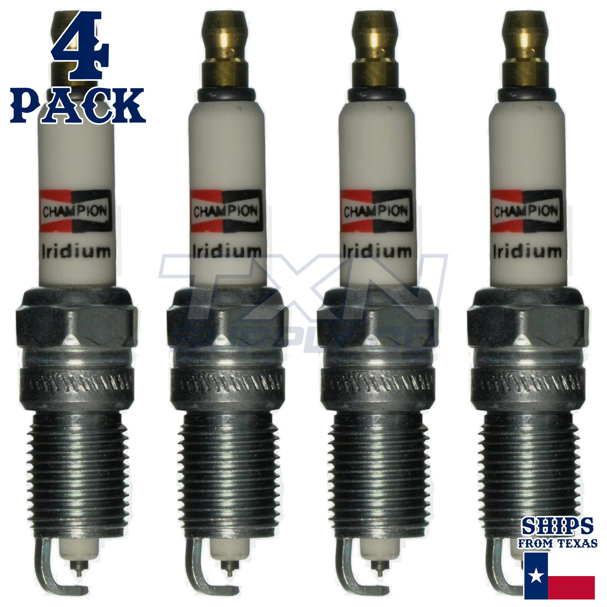 4 Pack Spark Plugs Champion Iridium For 1992-1993 Chevrolet Beretta L4-2.2L - Image 2