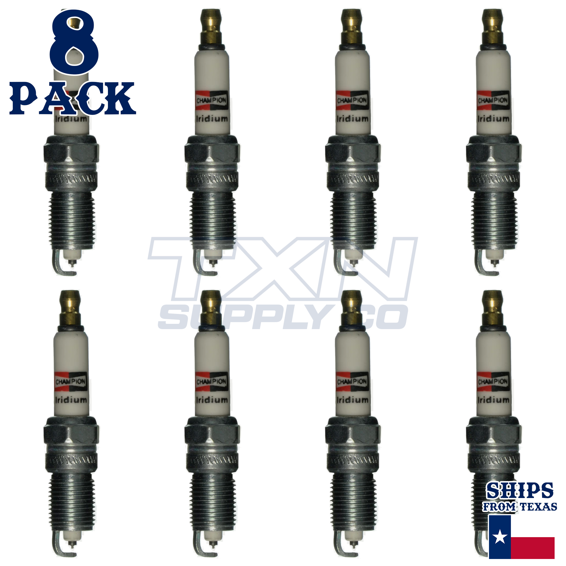 8 Pack Spark Plugs Champion Iridium For 2007 GMC C8500 Topkick V8-4.8L - Image 2