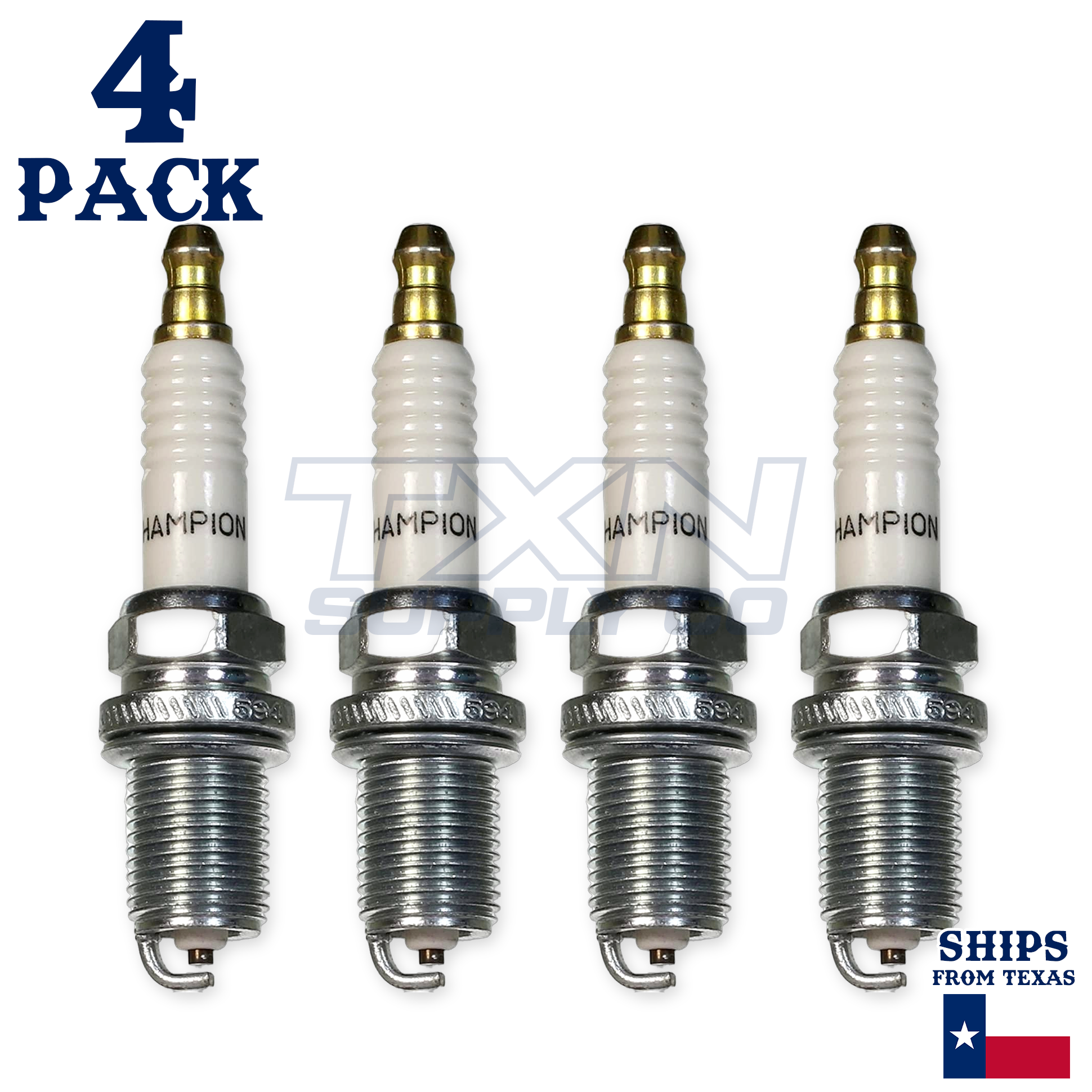 Champion Copper Plus Small Engine Spark Plug, Stk No. 946, Plug Type No. QC12YC1 Box of 4 Plugs - Image 2