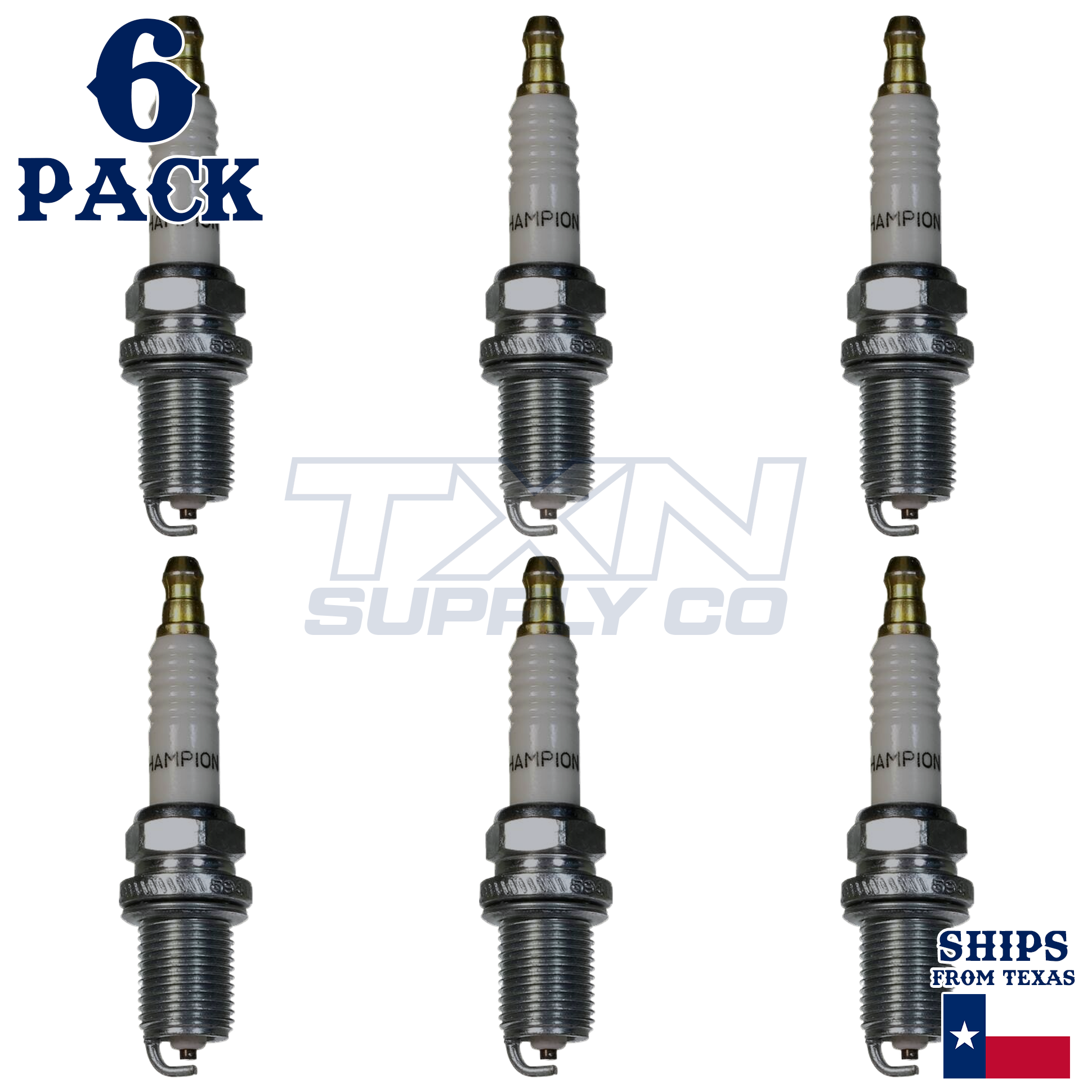 Champion 946 Spark Plugs 6 Pack - Image 1
