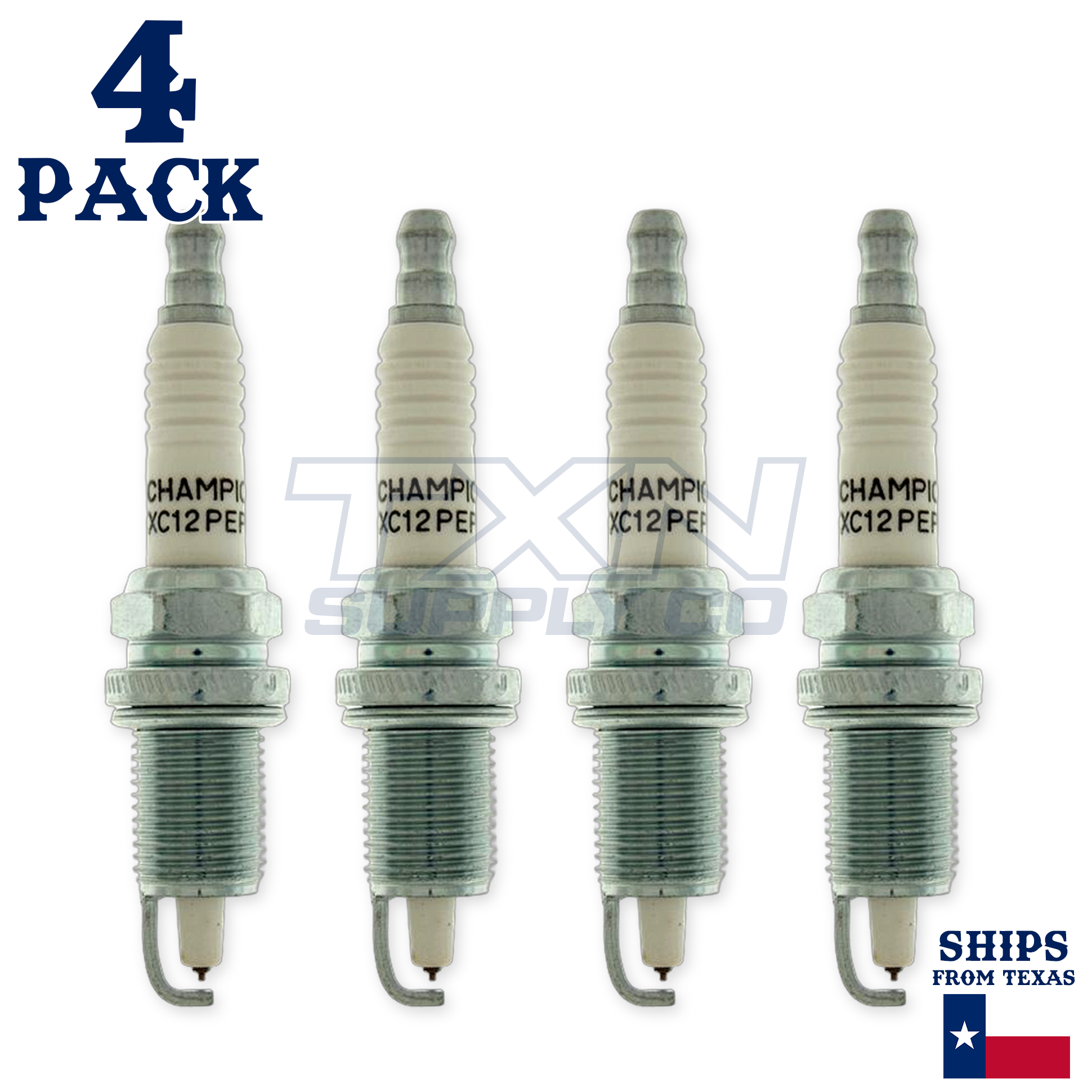Champion 955M Double Platinum Spark Plugs XC12PEPB - 4 Pack - Image 2