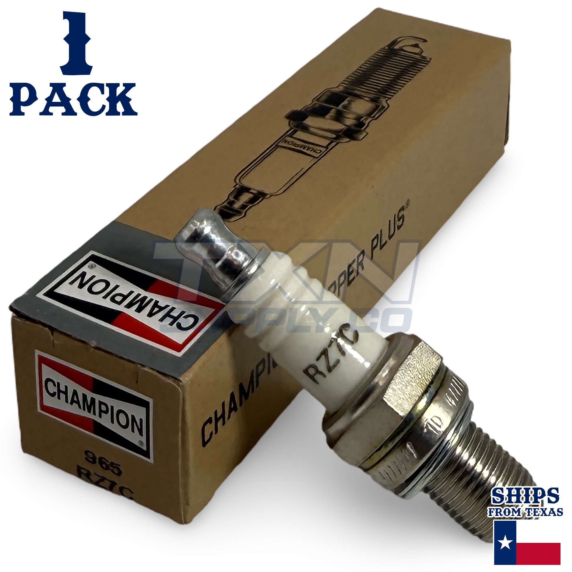 Champion 965 Copper Plus Spark Plug RZ7C - 1 Pack - Image 1