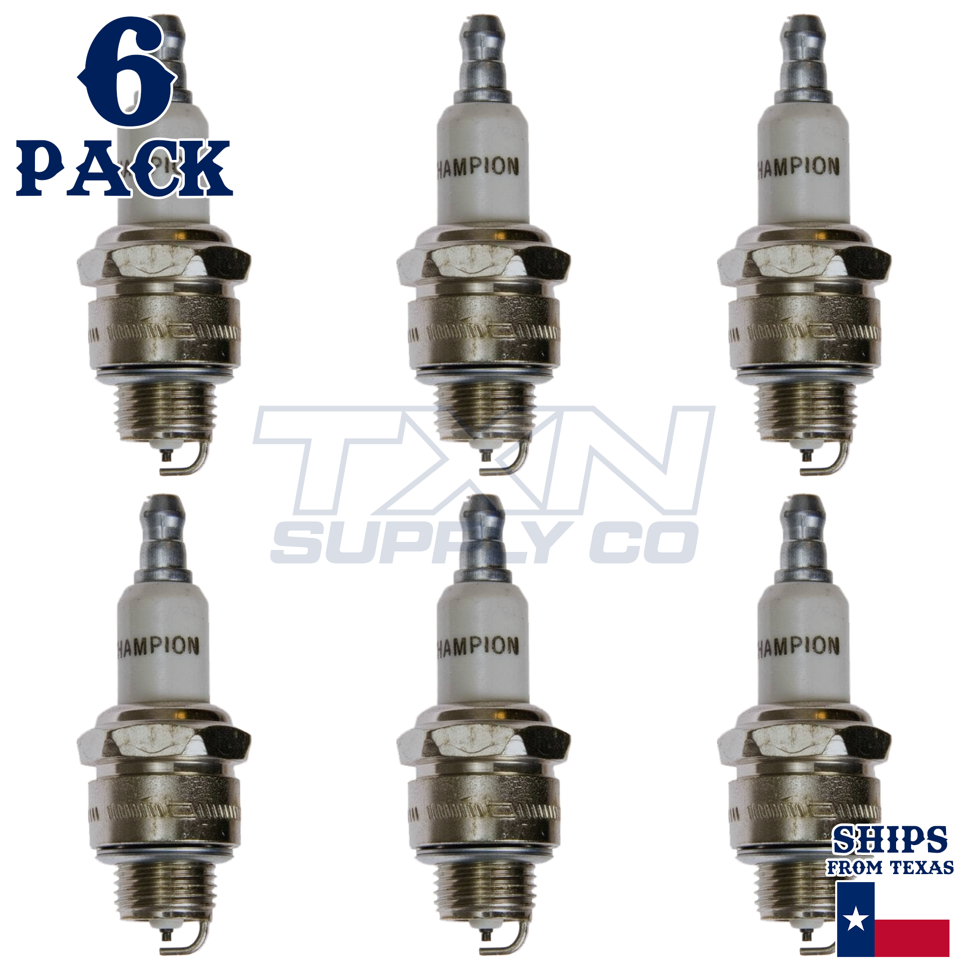 Champion 973 Spark Plugs 6 Pack - Image 1