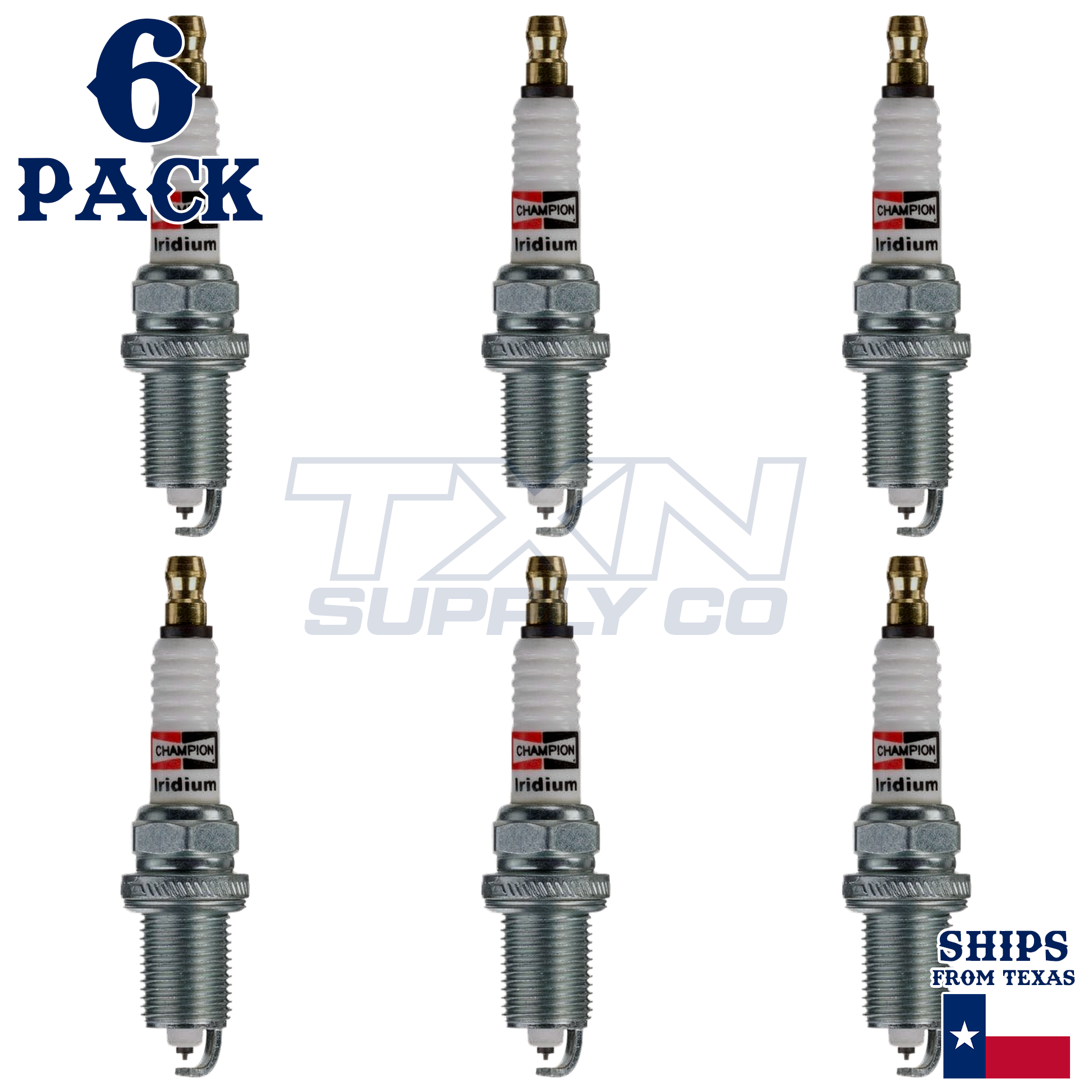 Champion 9806 Spark Plugs 6 Pack - Image 1